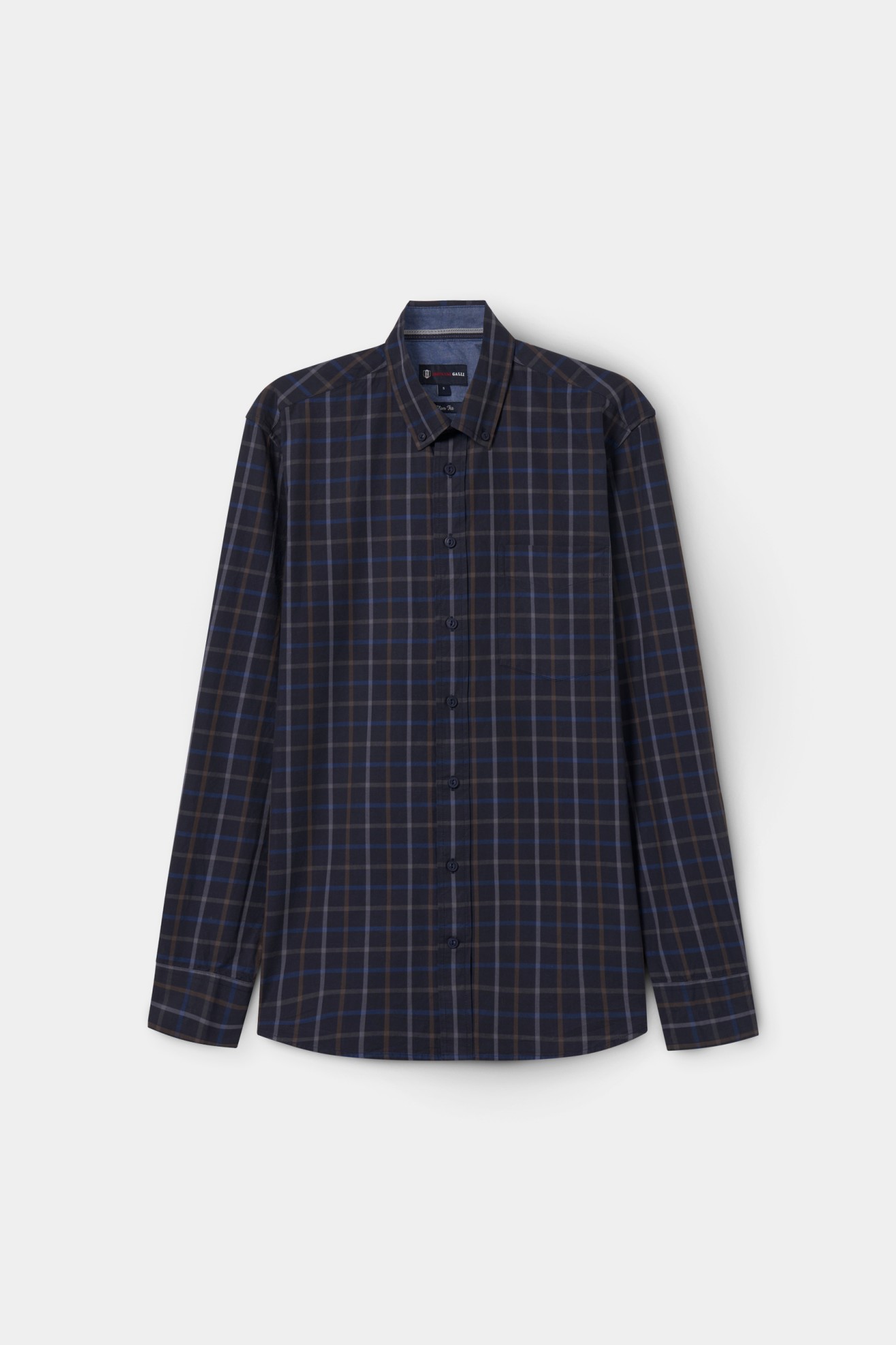 Camisa slim fit a cuadros 