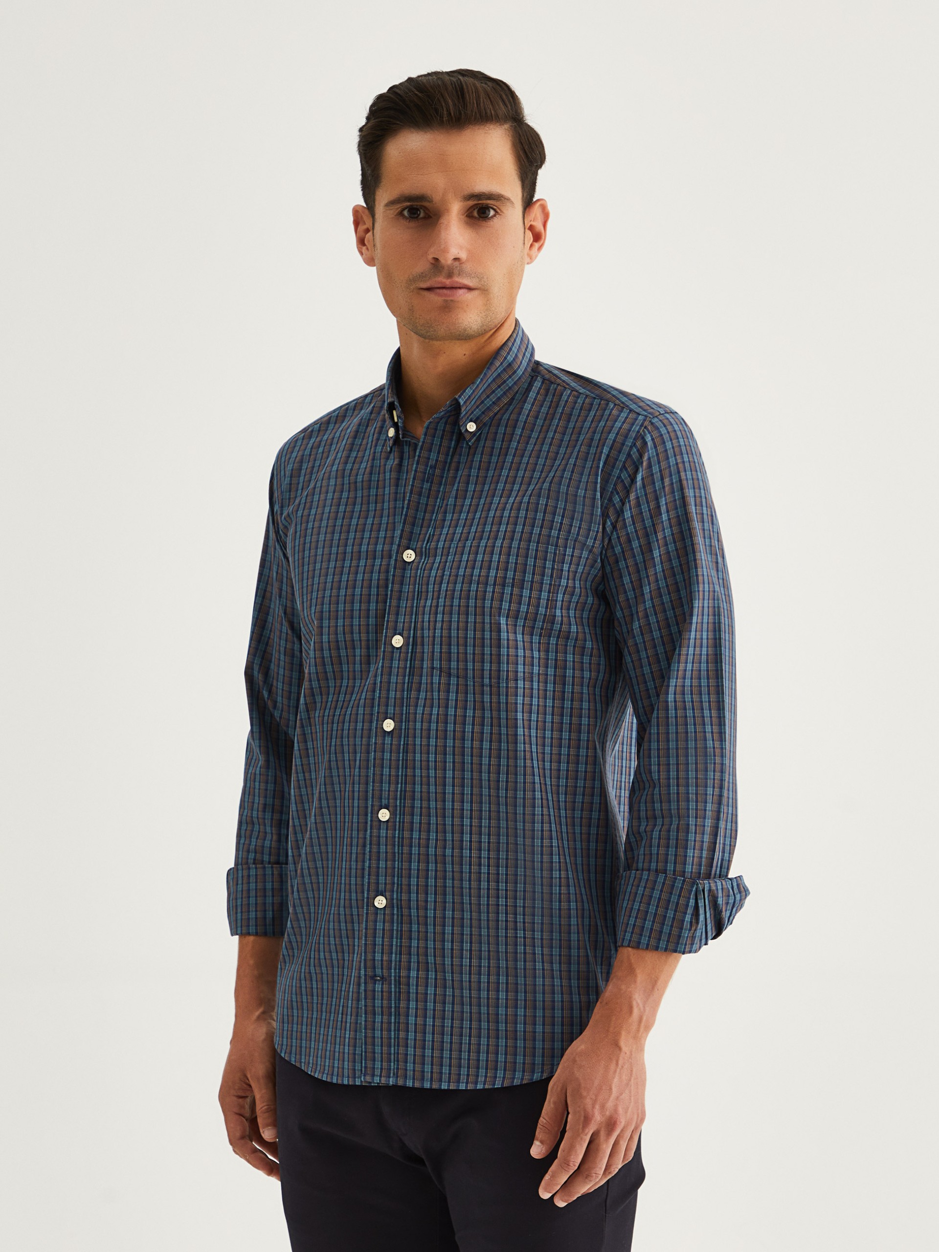 Camisa de cuadros slim fit