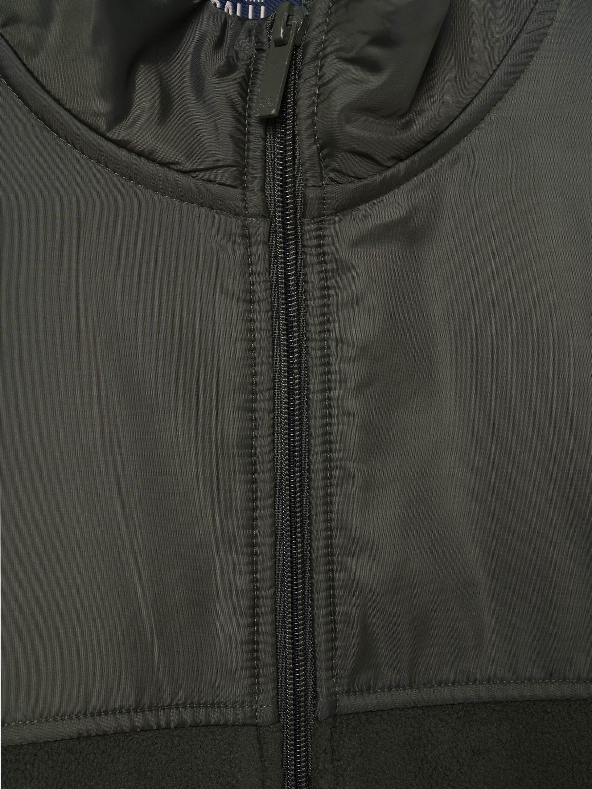 Chaqueta polar con tejido técnico