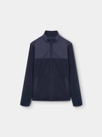 Chaqueta polar con tejido tcnico