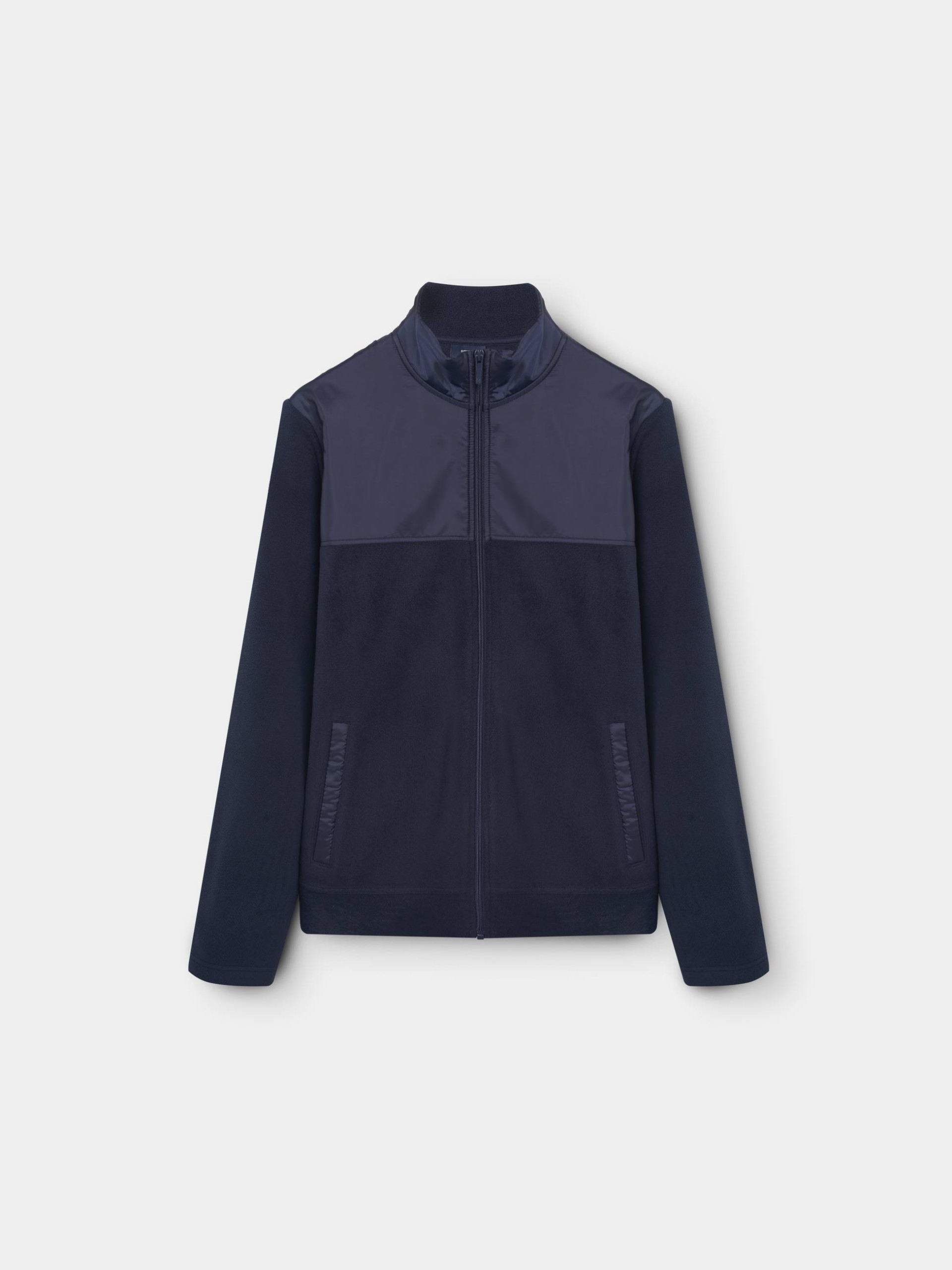 Chaqueta polar con tejido técnico