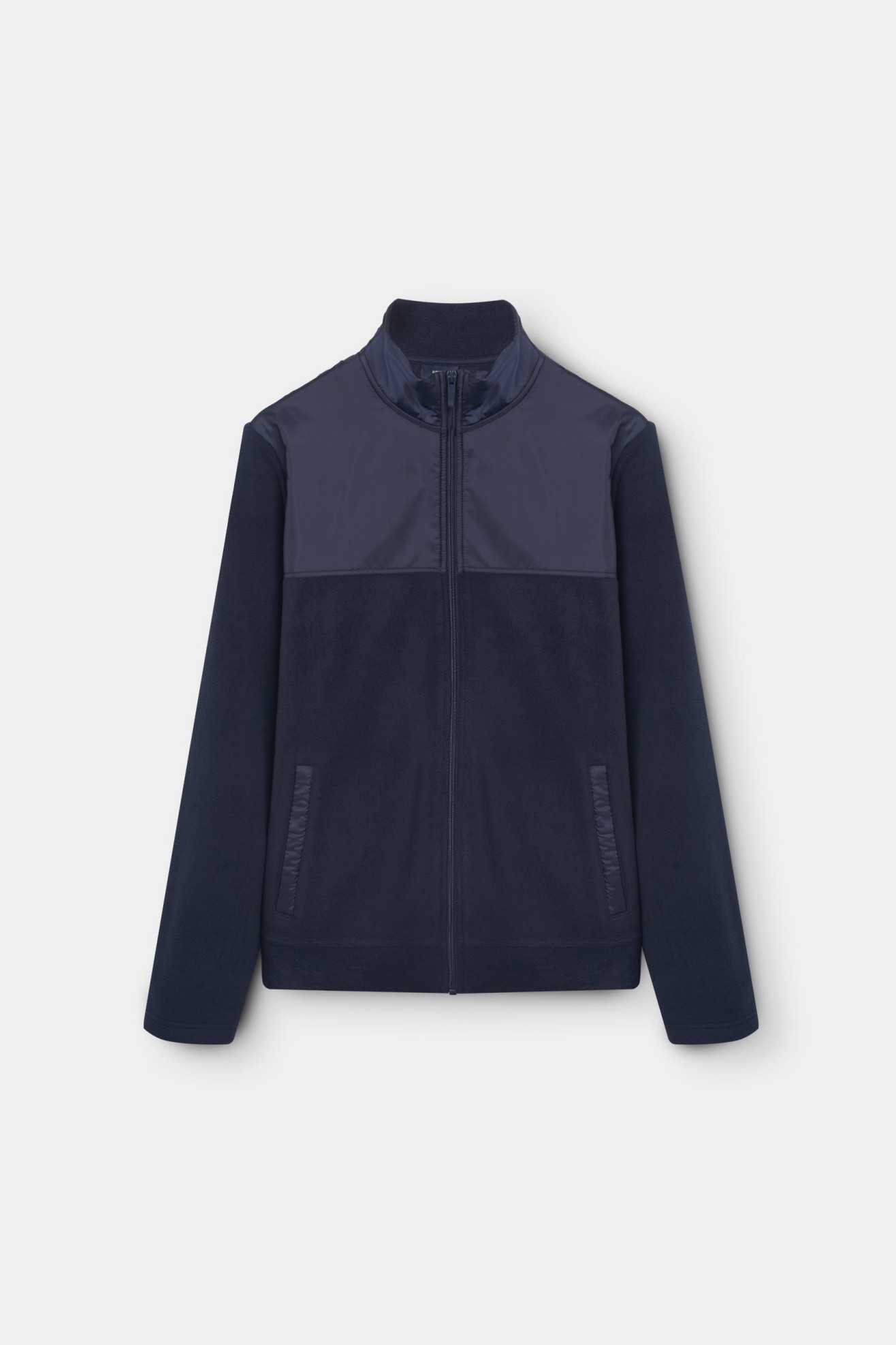Chaqueta polar con tejido tcnico