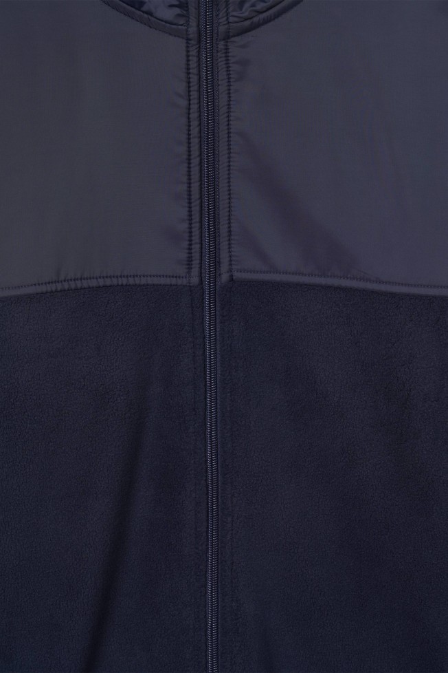 Chaqueta polar con tejido técnico Chaqueta polar con tejido técnico