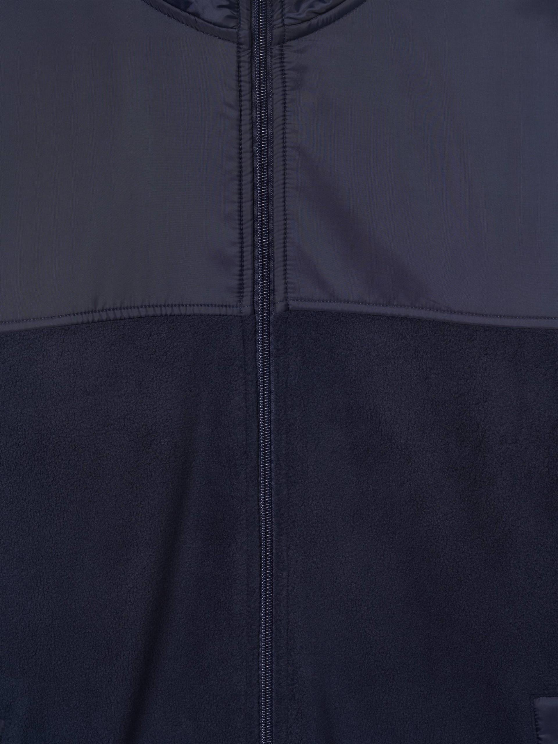 Chaqueta polar con tejido técnico