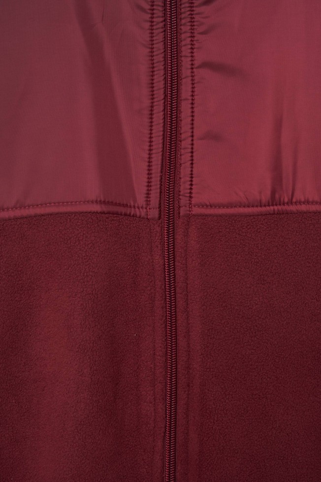 Chaqueta polar con tejido tcnico