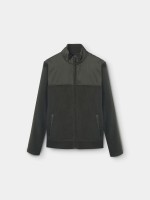 Chaqueta polar con tejido tcnico