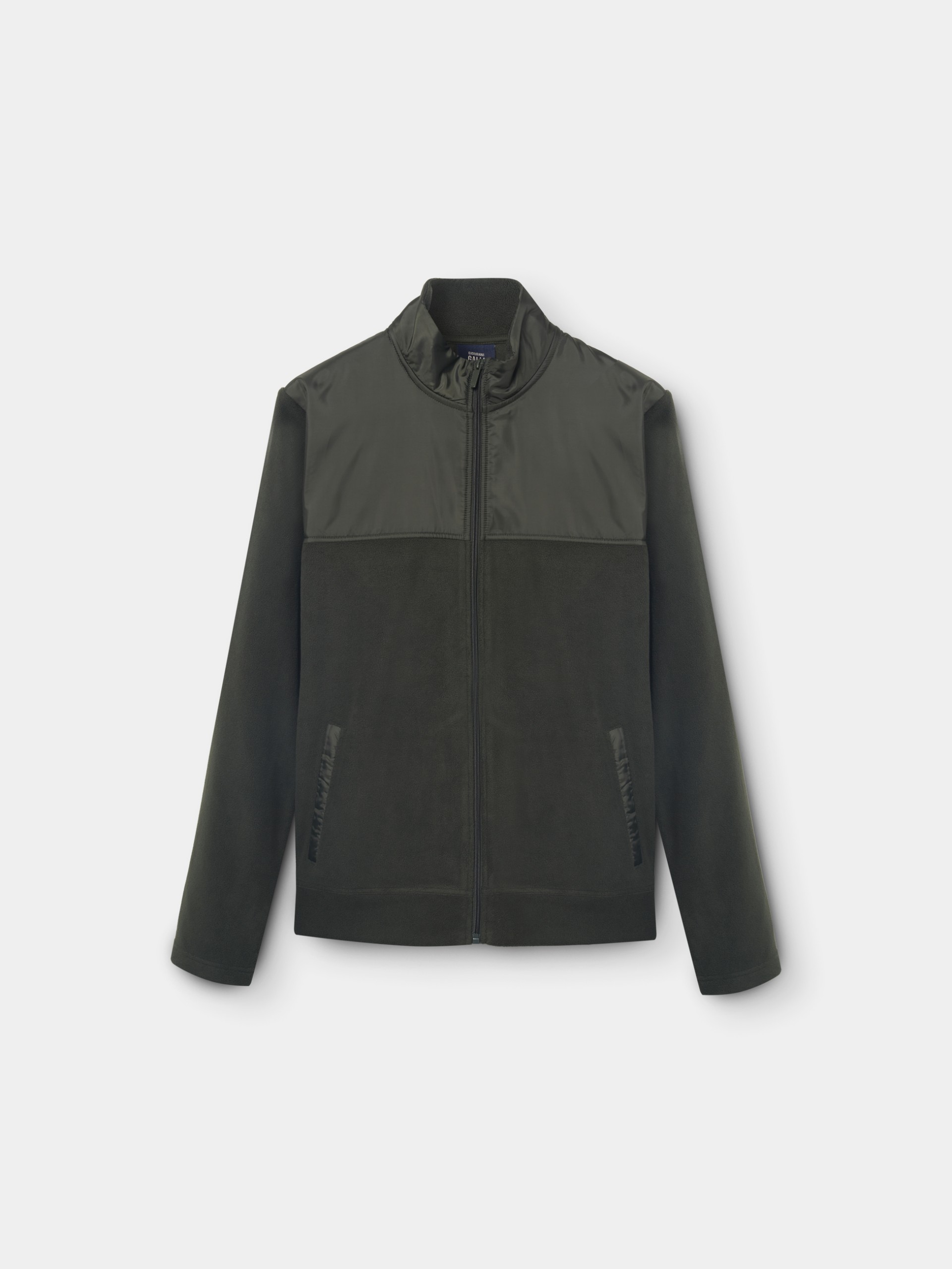 Chaqueta polar con tejido técnico