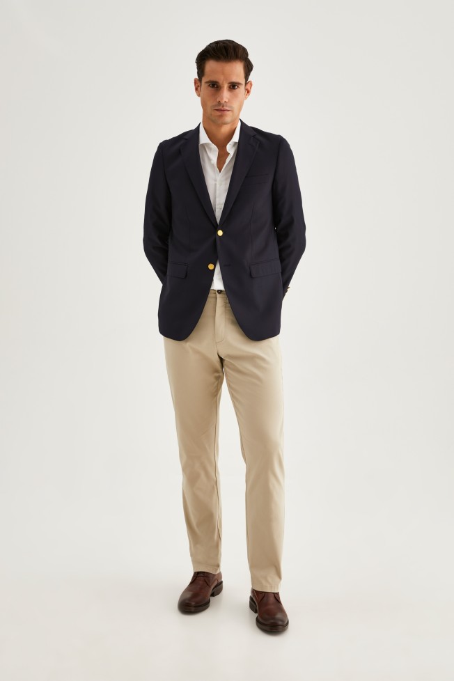 Blazer com botes dourados