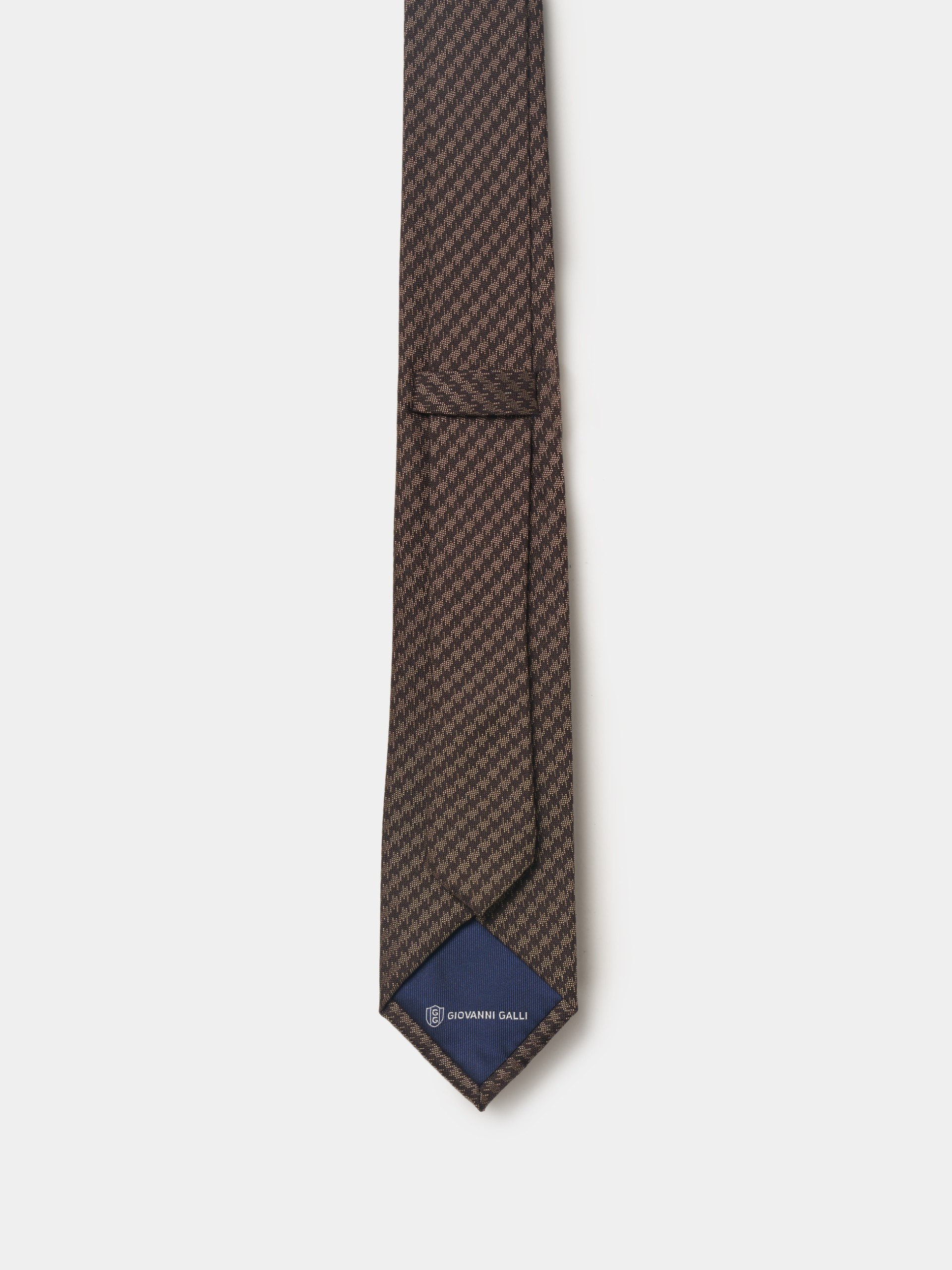Corbata de seda estampada