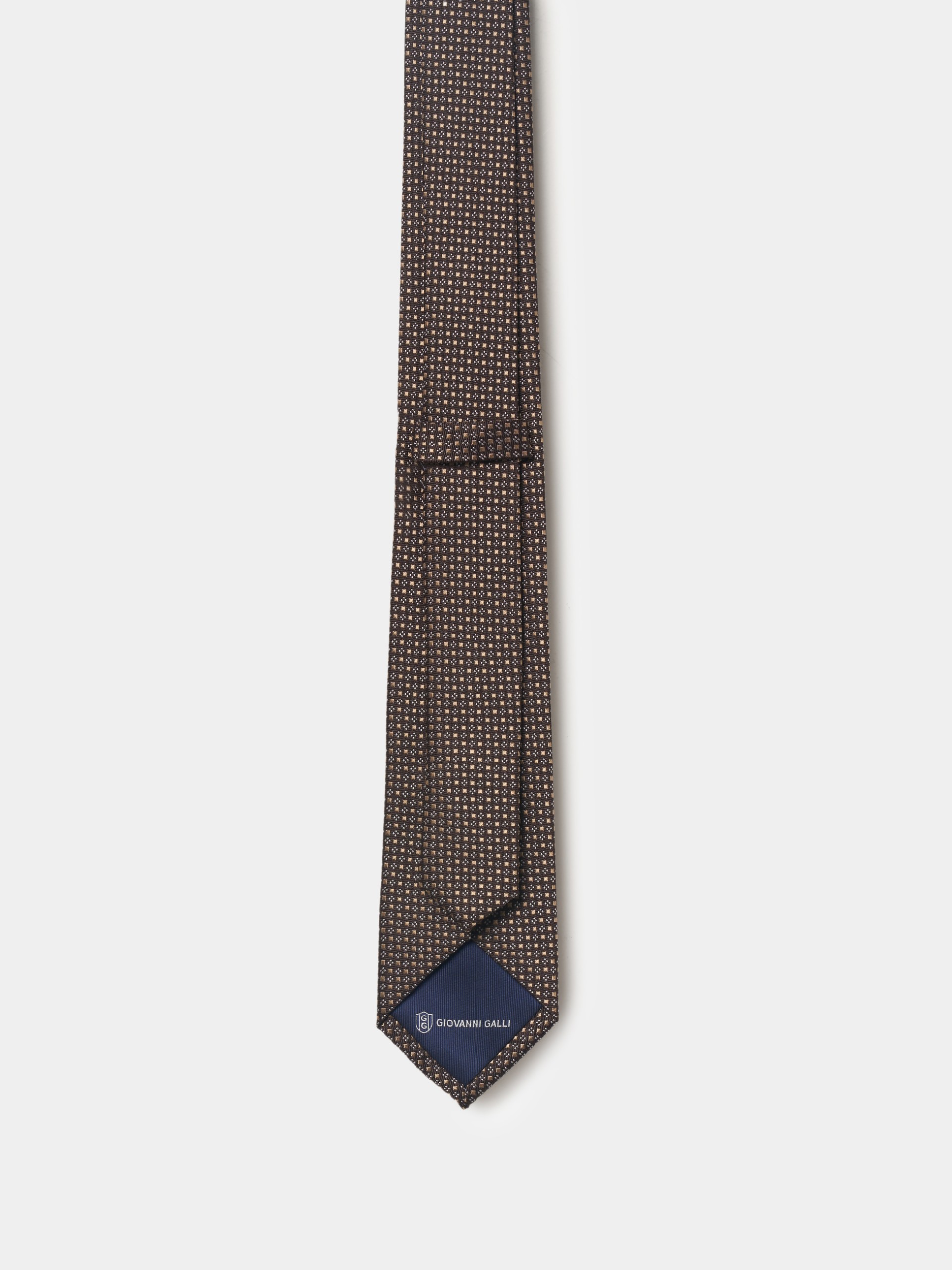 Corbata de seda estampada