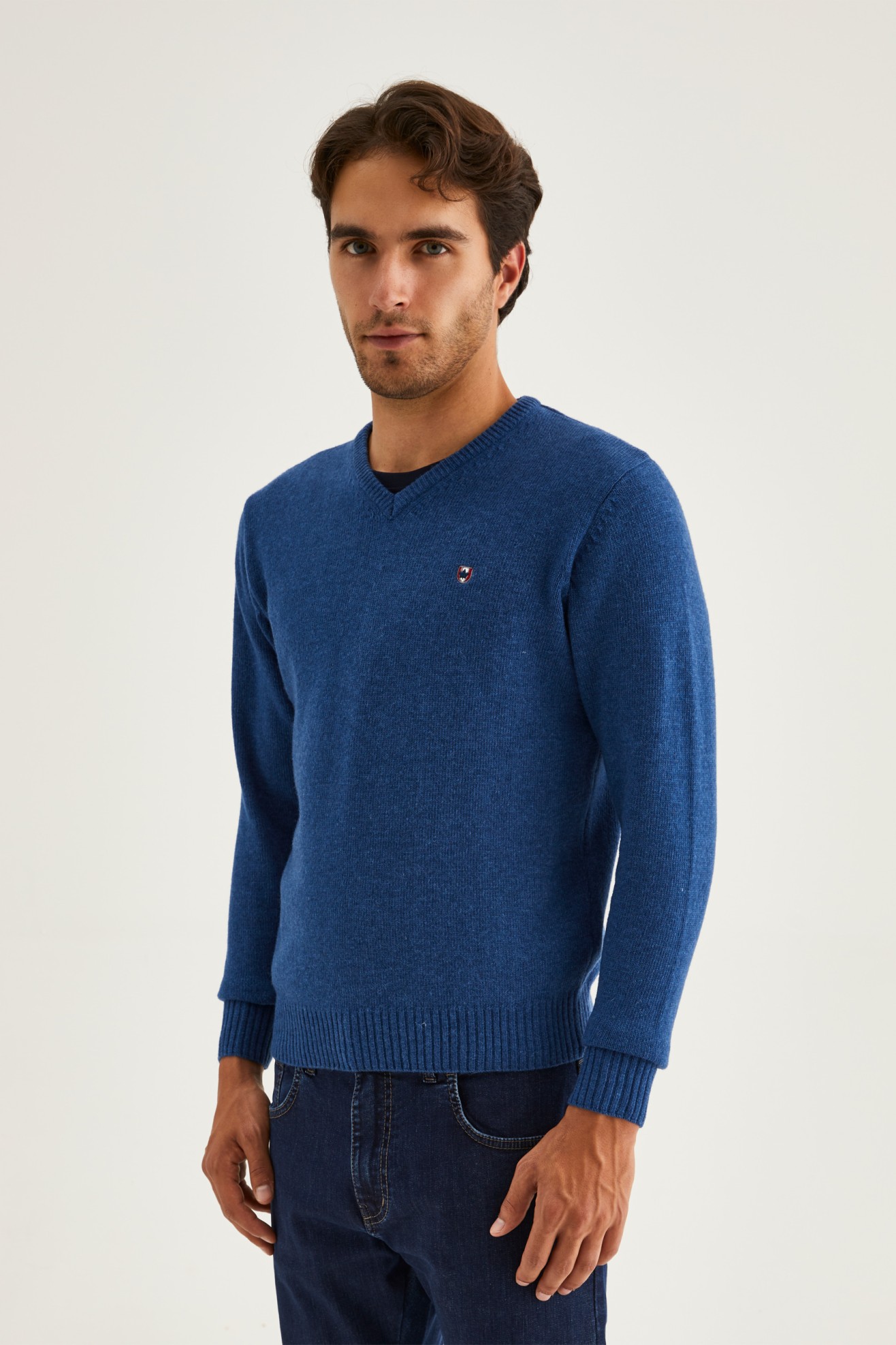 Pullover decote em V