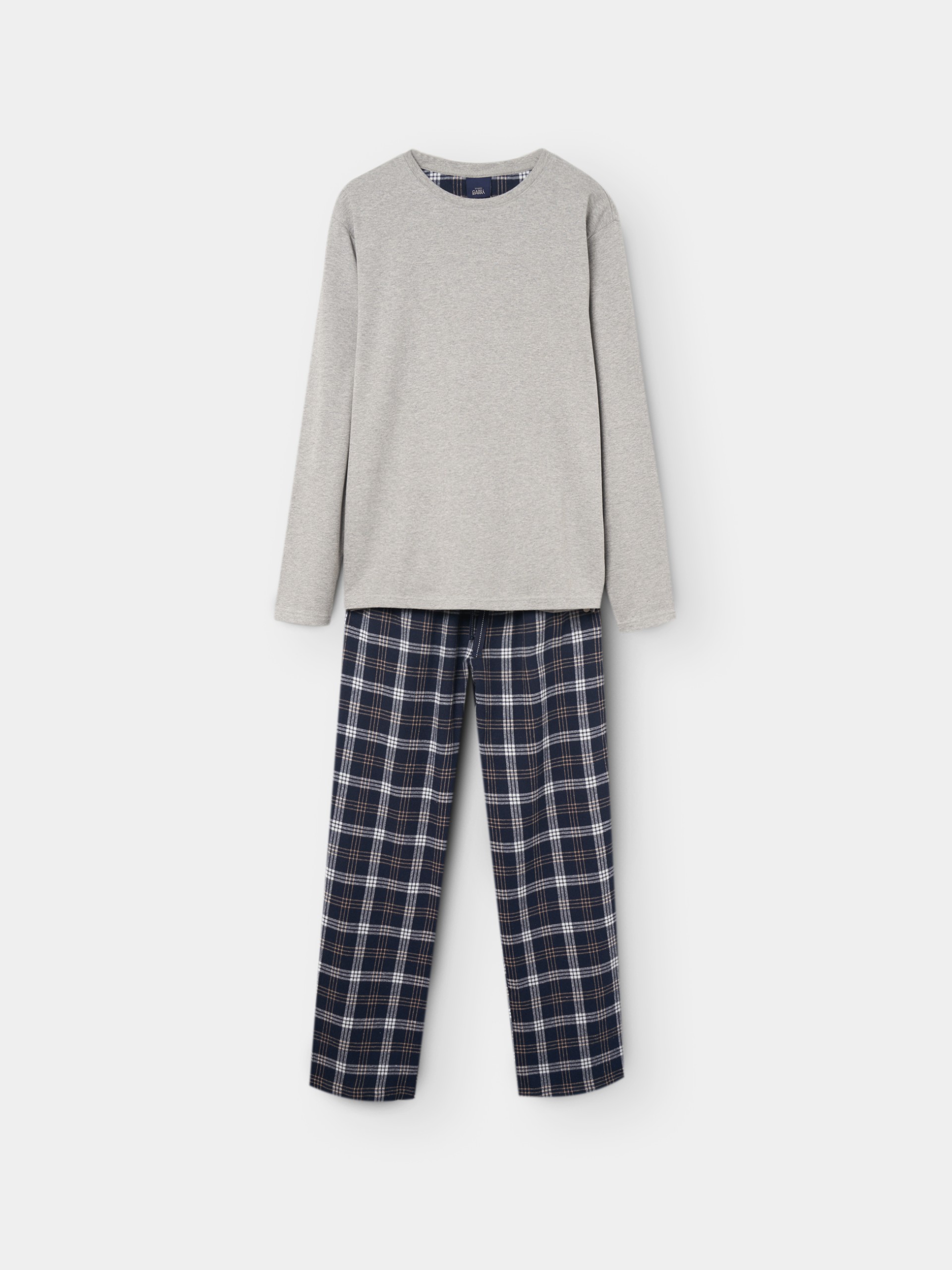 Pijama de algodón a cuadros