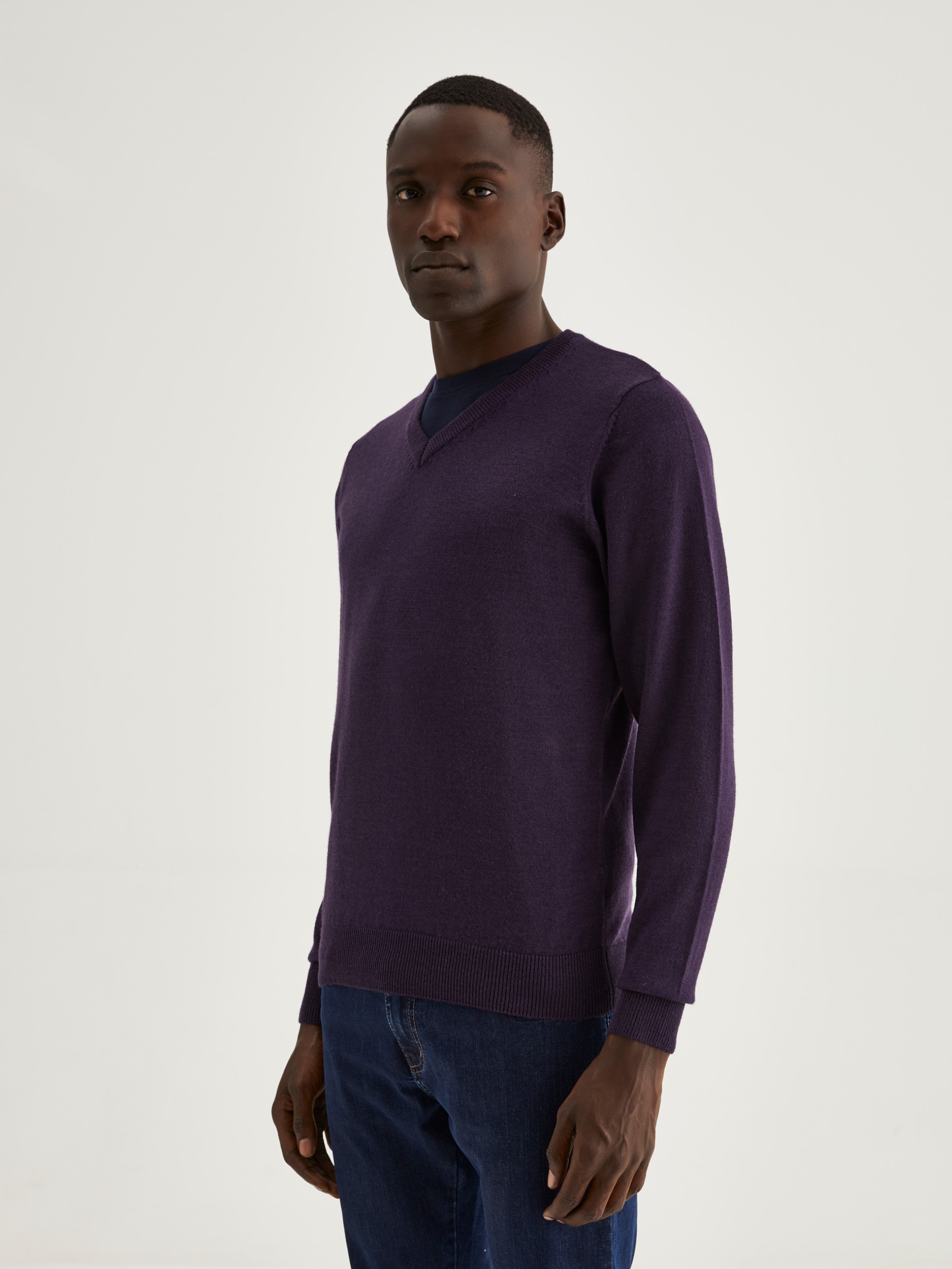 Jersey con cuello de pico