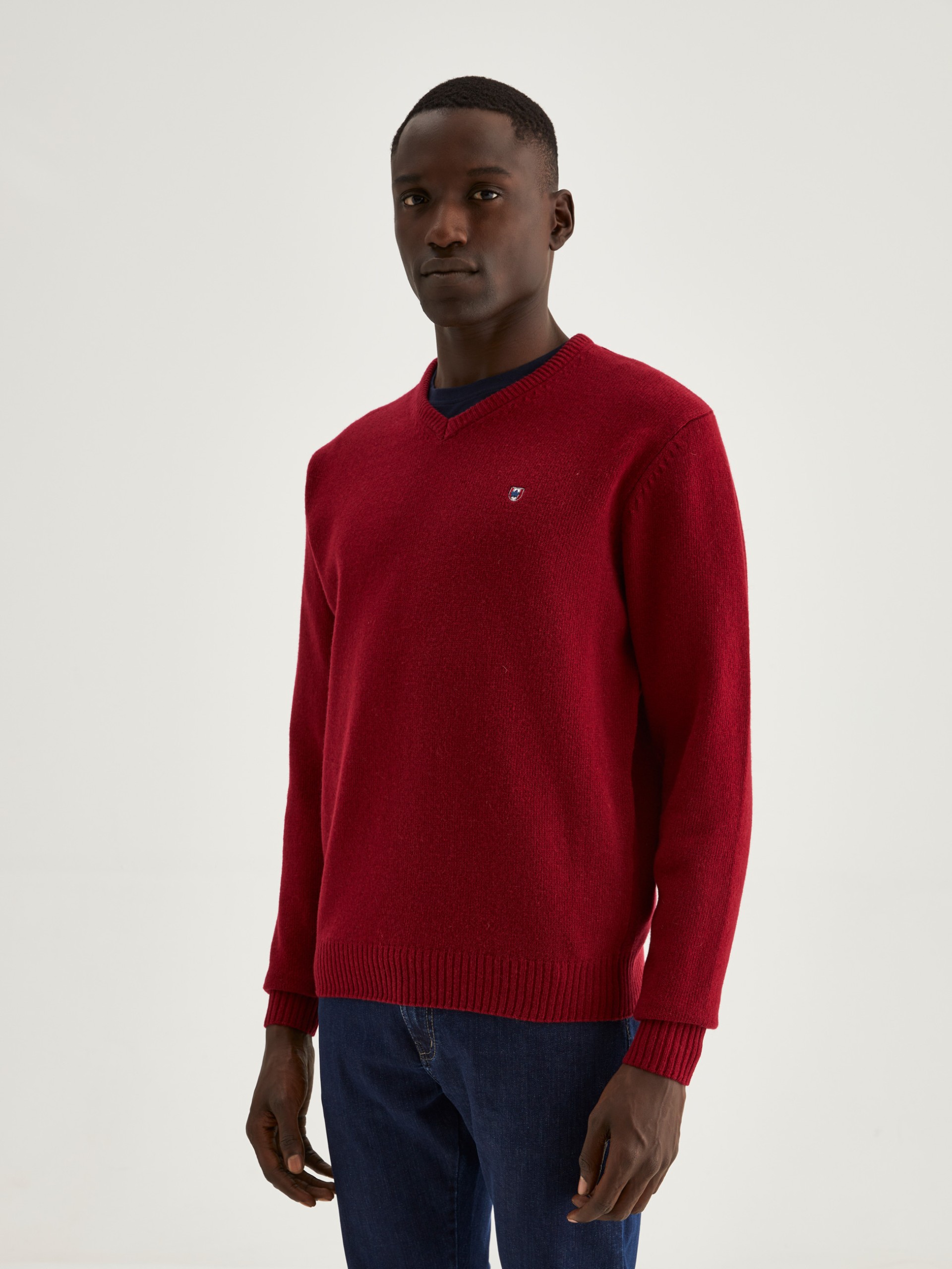 Jersey con cuello en V