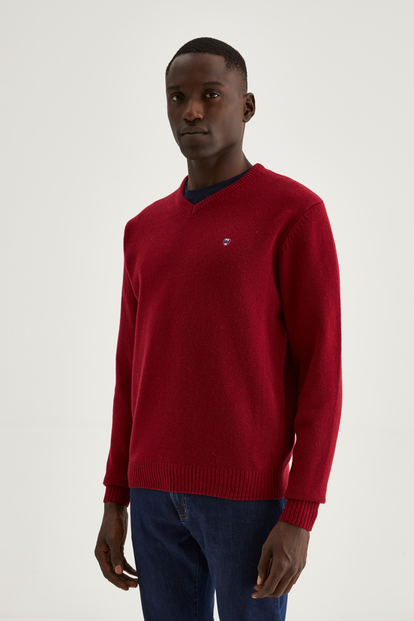 Pullover decote em V