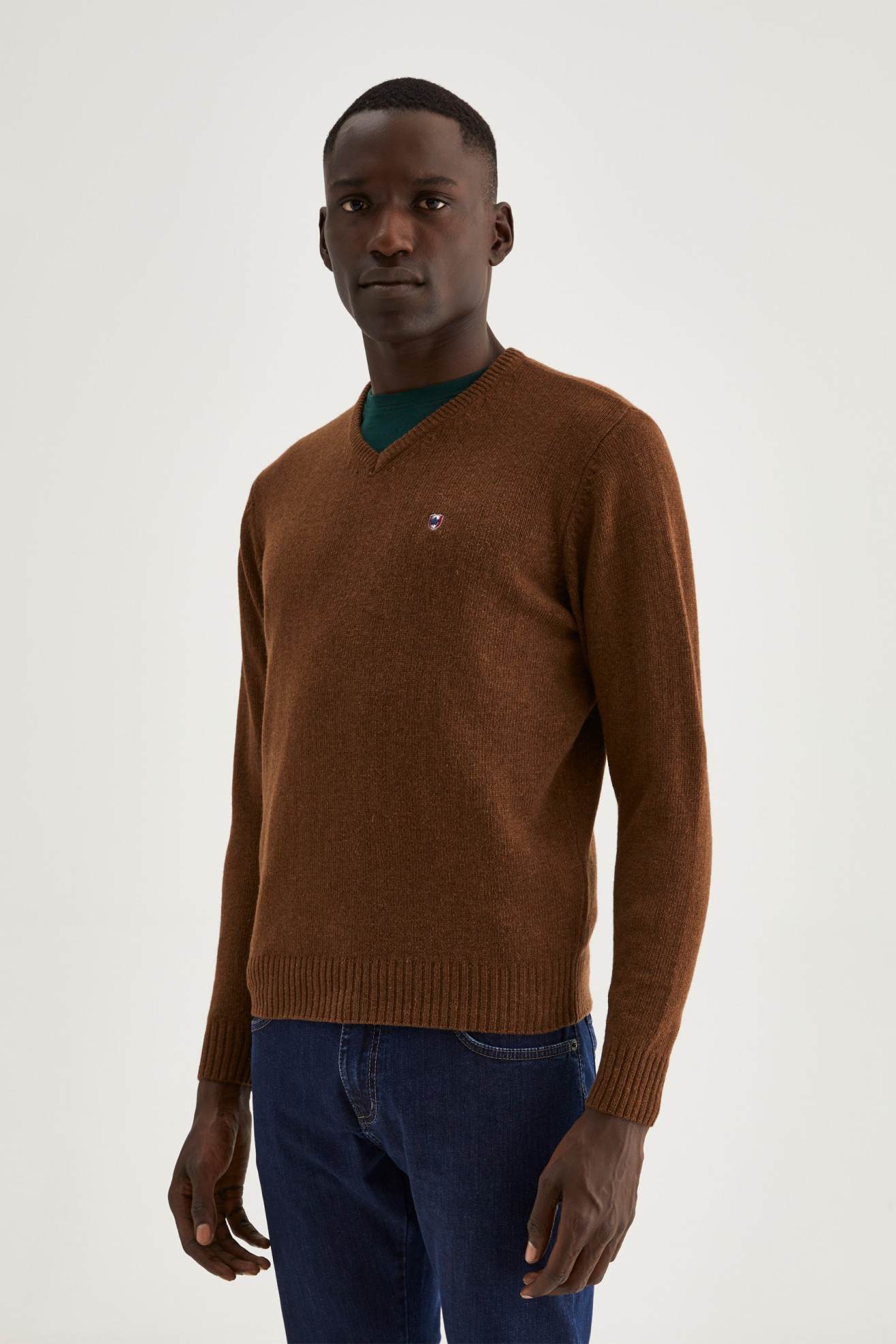 Pullover decote em V