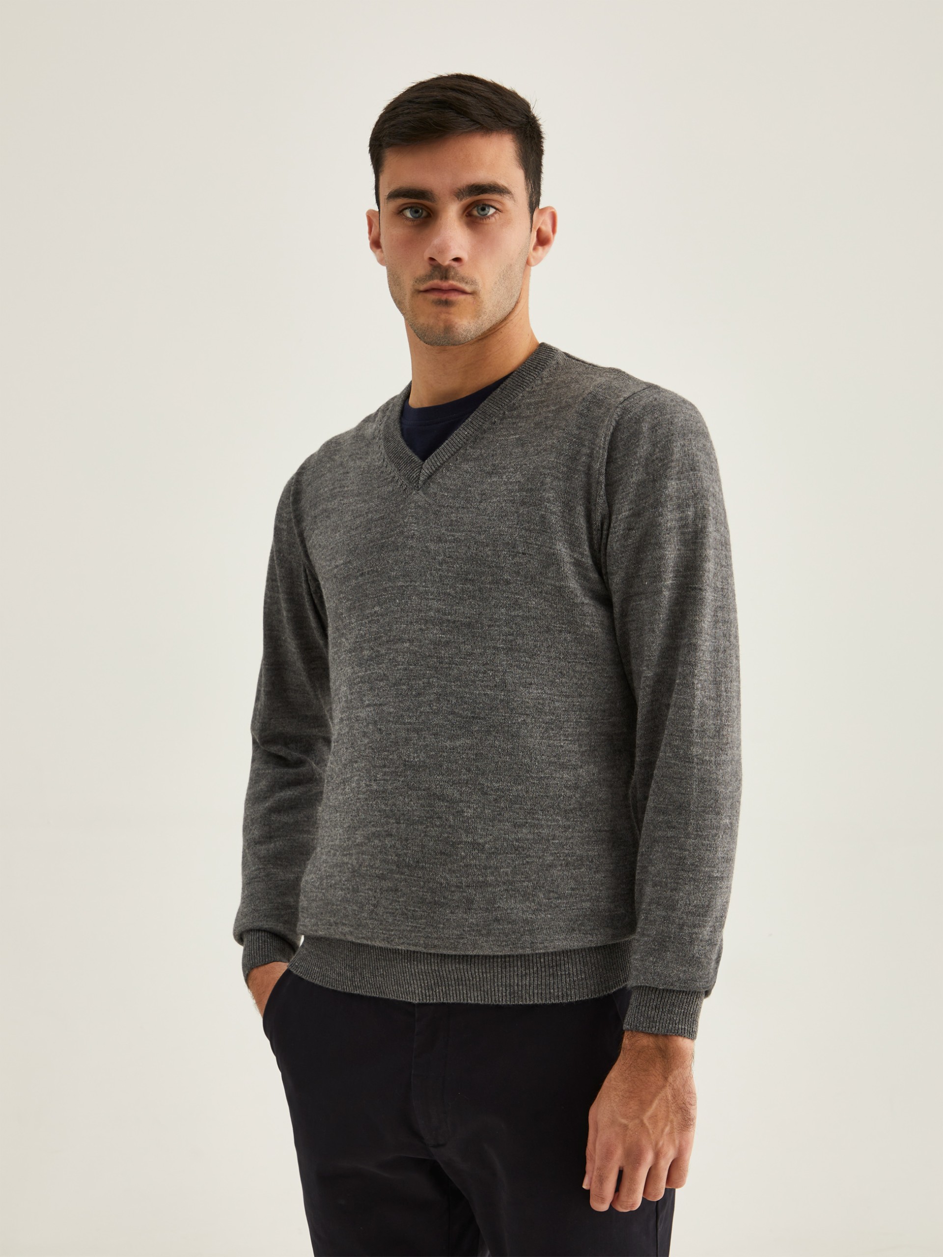 Jersey con cuello de pico