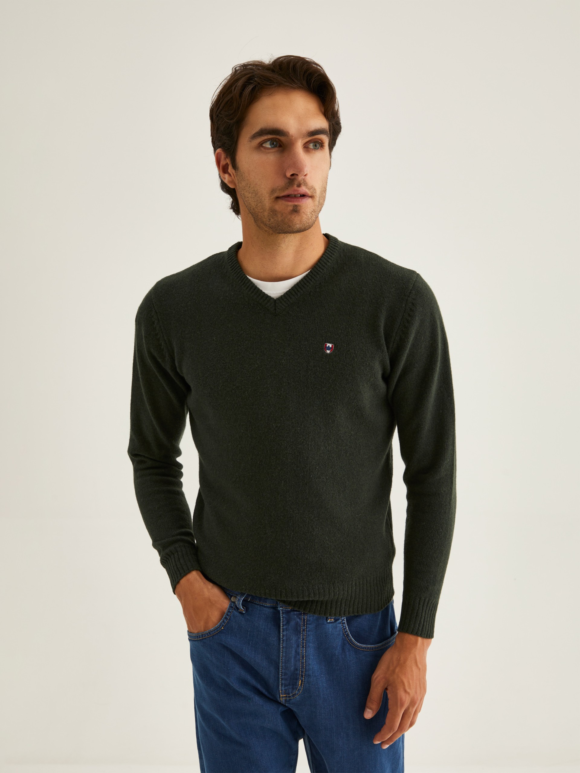 Jersey de cuello redondo