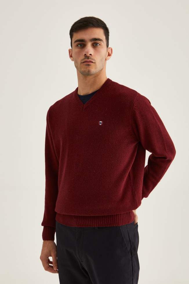 Pullover decote em V