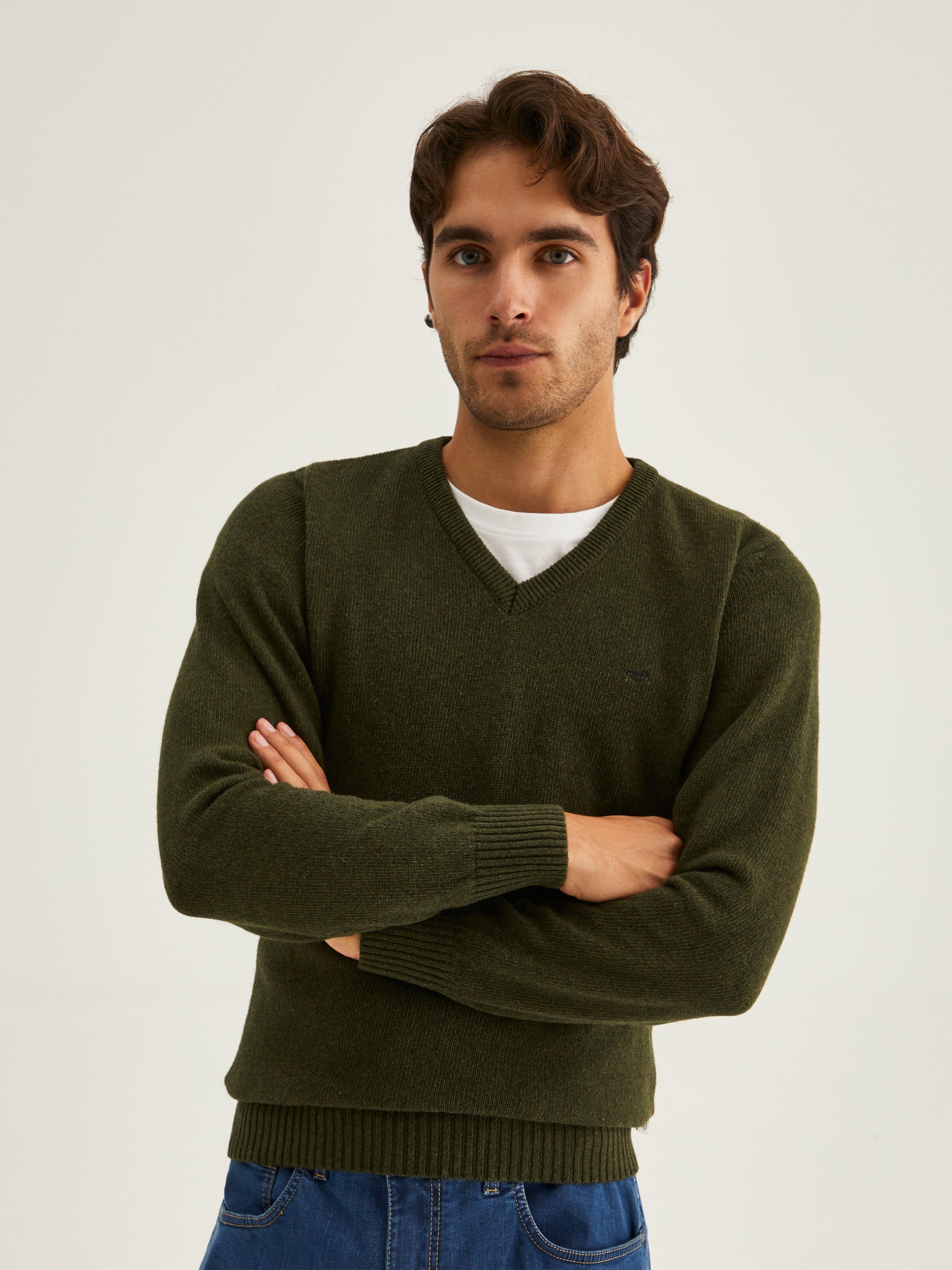 Jersey con cuello en V