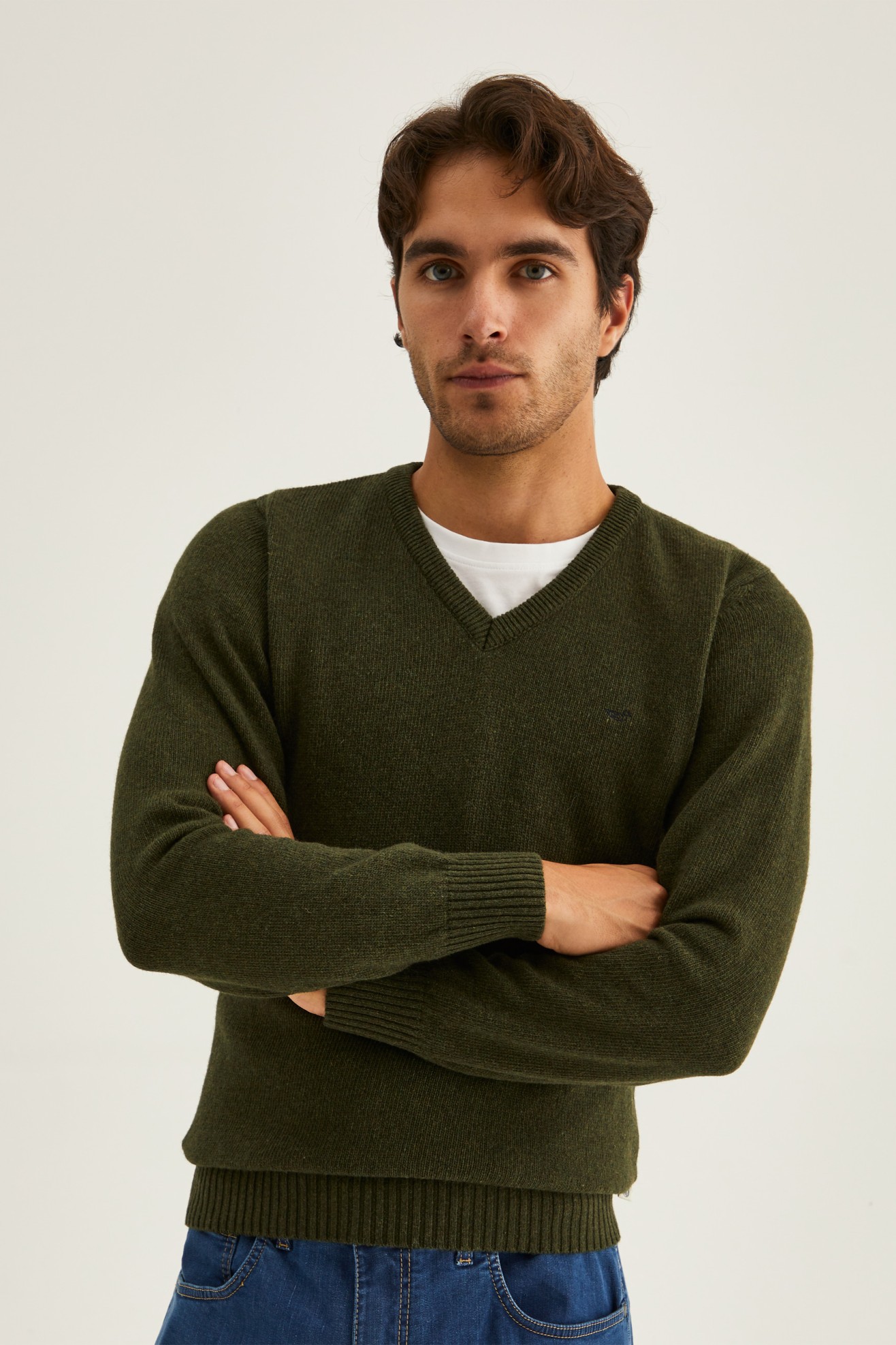 Jersey con cuello en V