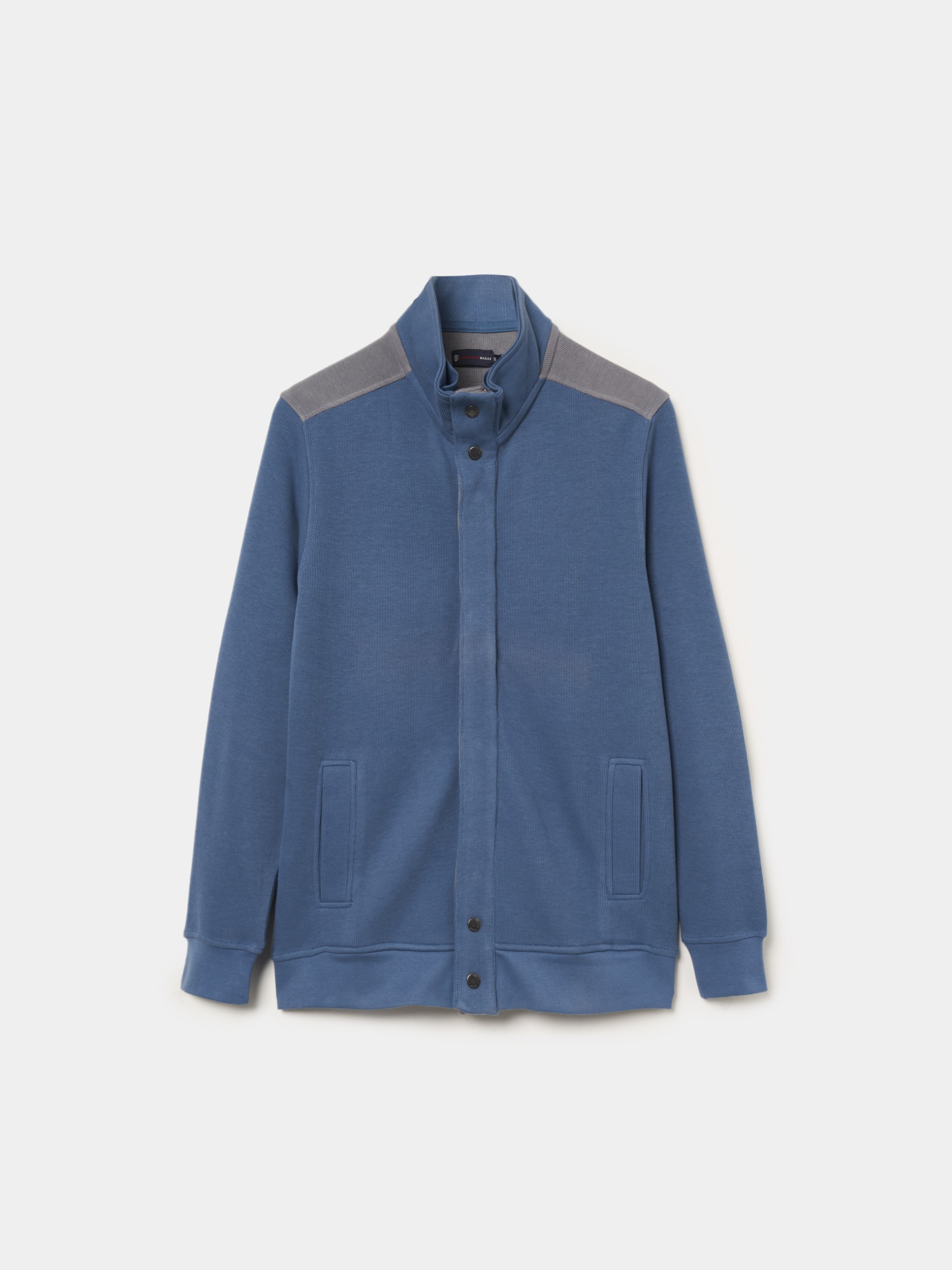 Chaqueta de cuello alto interlock