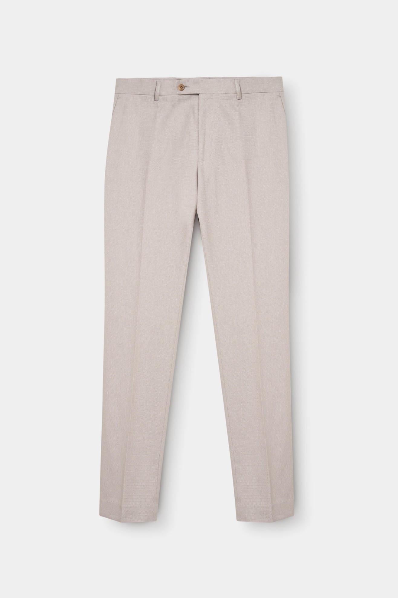 Traje de algodón y lino slim fit