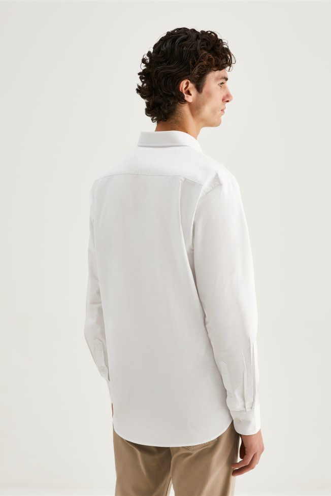 Camisa de algodón regular fit Camisa de algodón regular fit