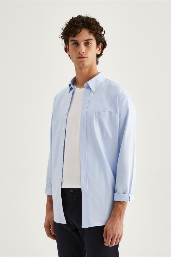 Camisa regular fit em algodão Camisa regular fit em algodão