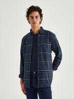 Camisa de algodn a cuadros