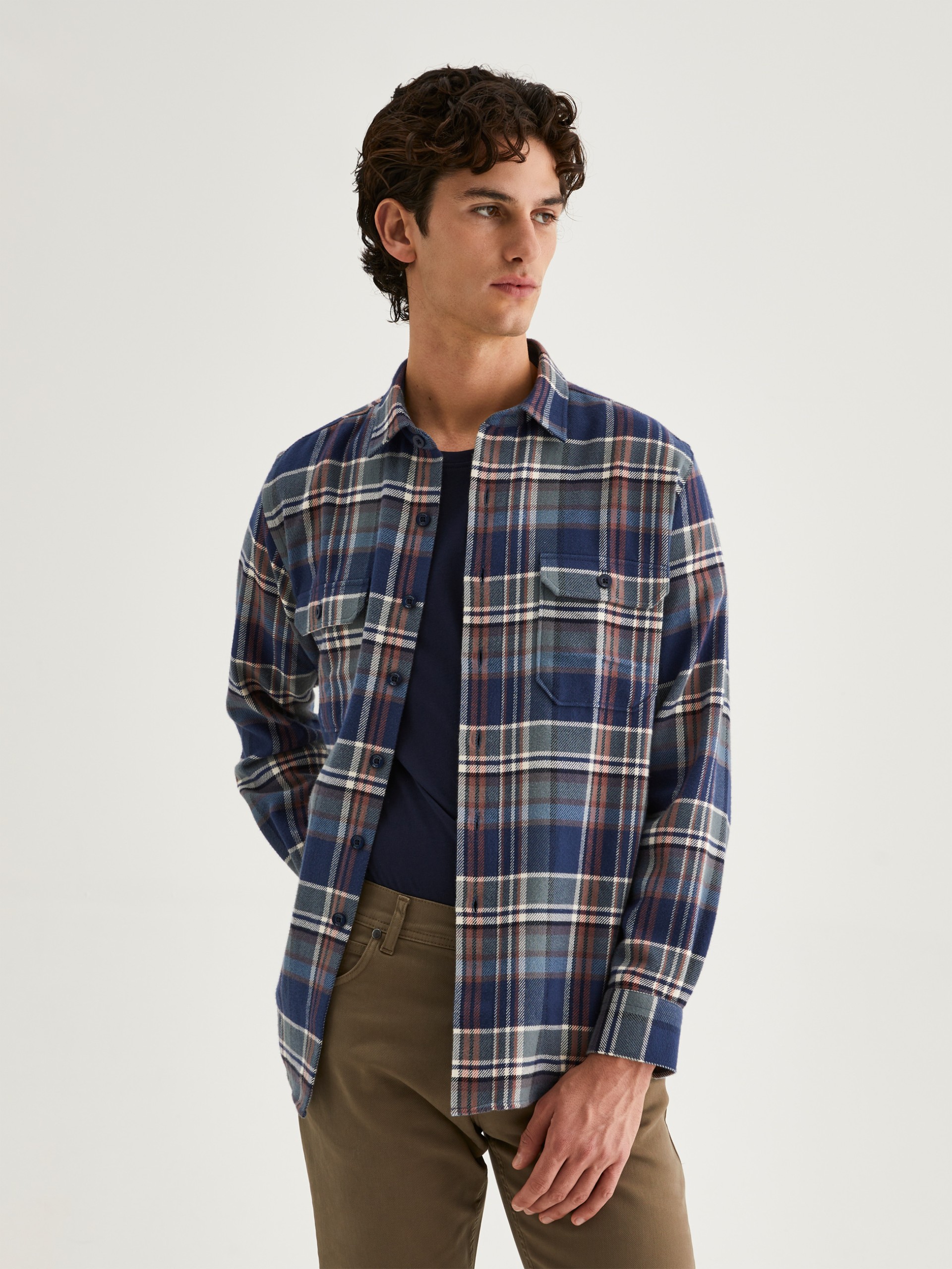 Sobrecamisa de algodón regular fit