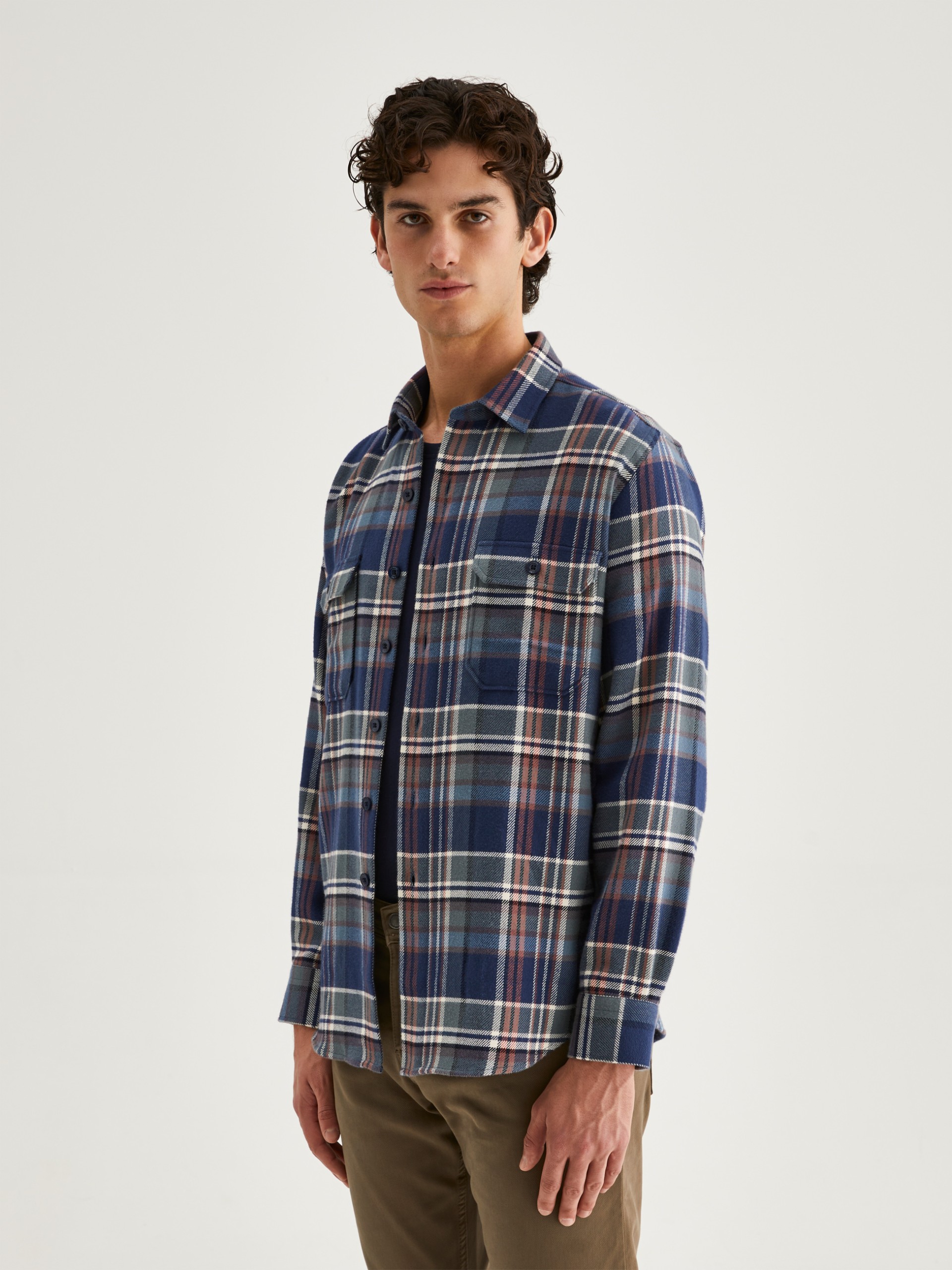 Sobrecamisa de algodón regular fit