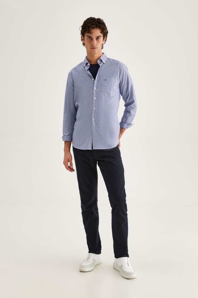 Camisa aos quadrados regular fit Camisa aos quadrados regular fit