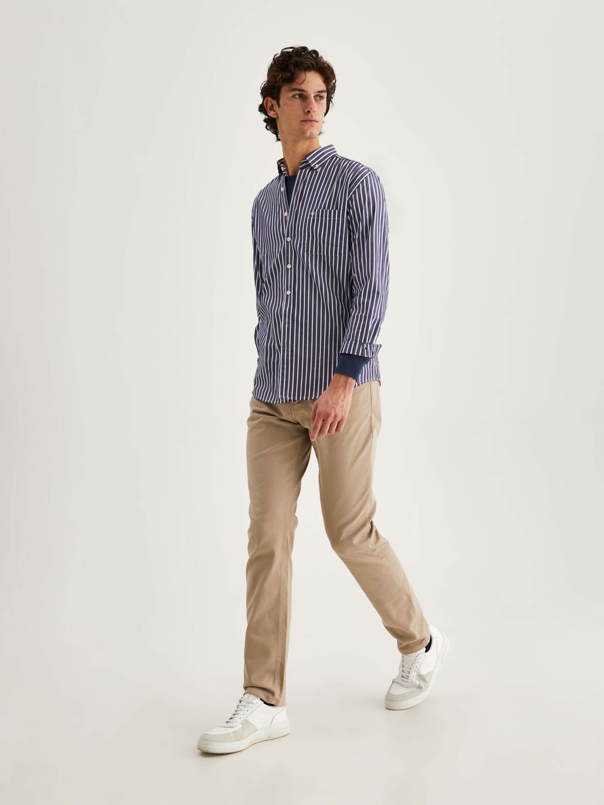 Camisa a rayas regular fit