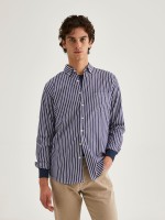 Camisa a rayas regular fit