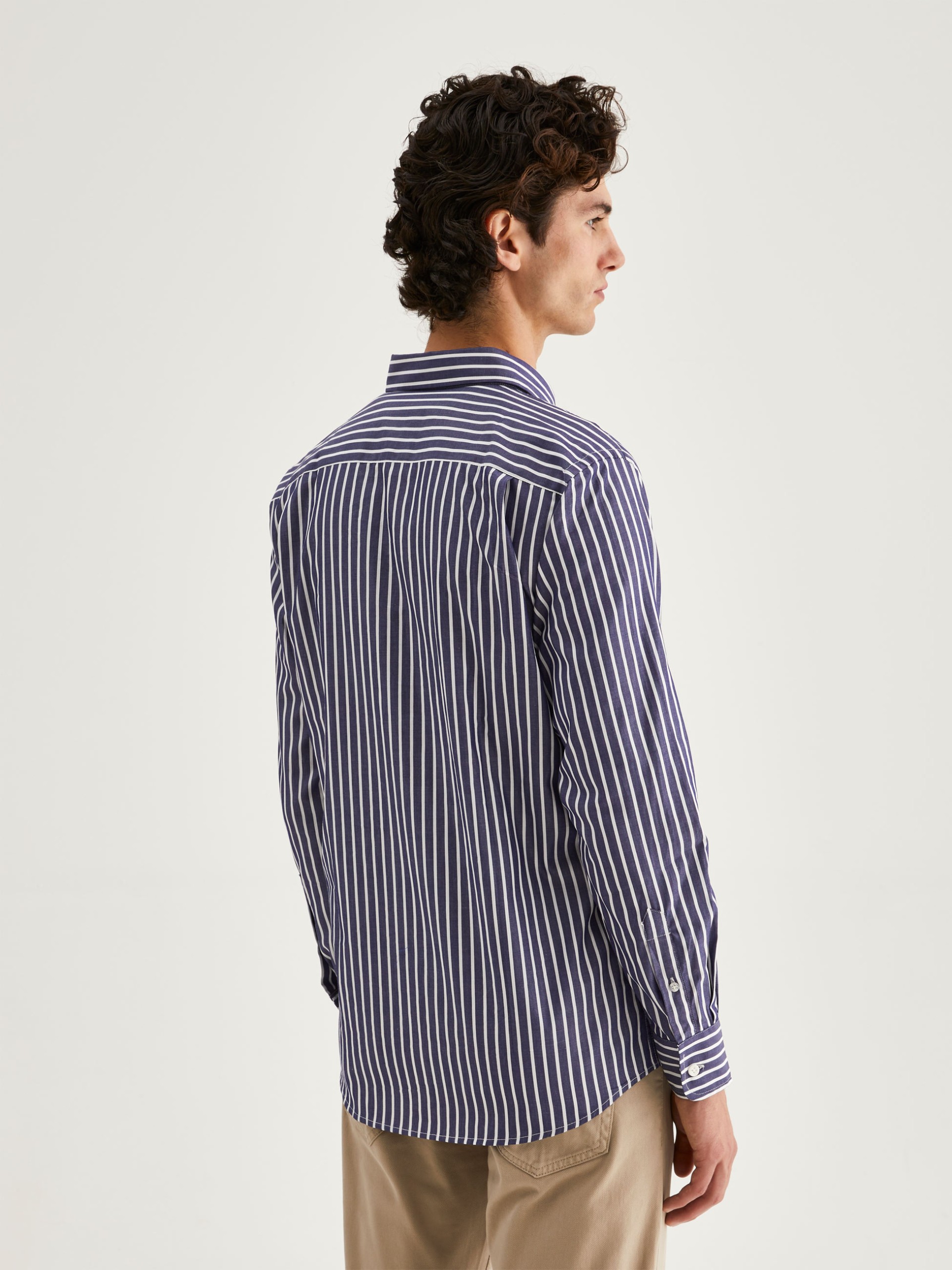 Camisa a rayas regular fit