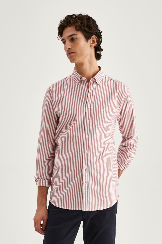 Camisa regular fit 100% algodo