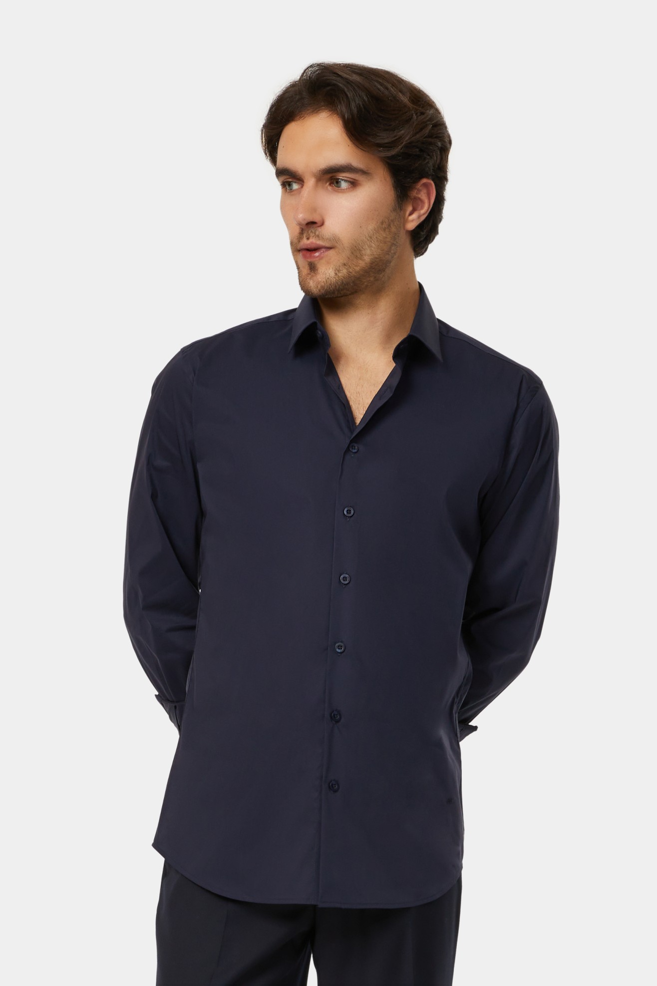 Camisa clssica de corte justo