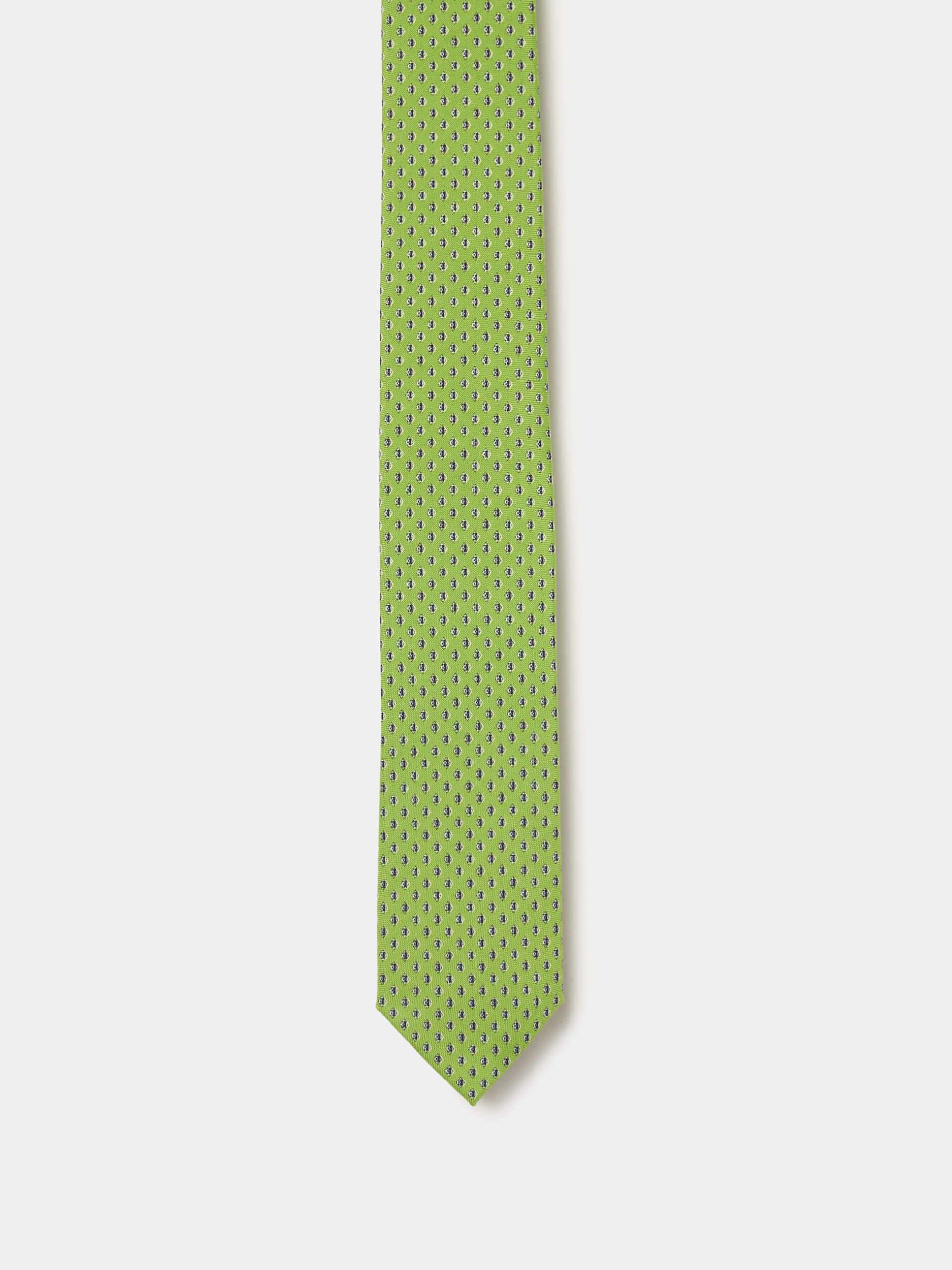 Corbata verde con estampados