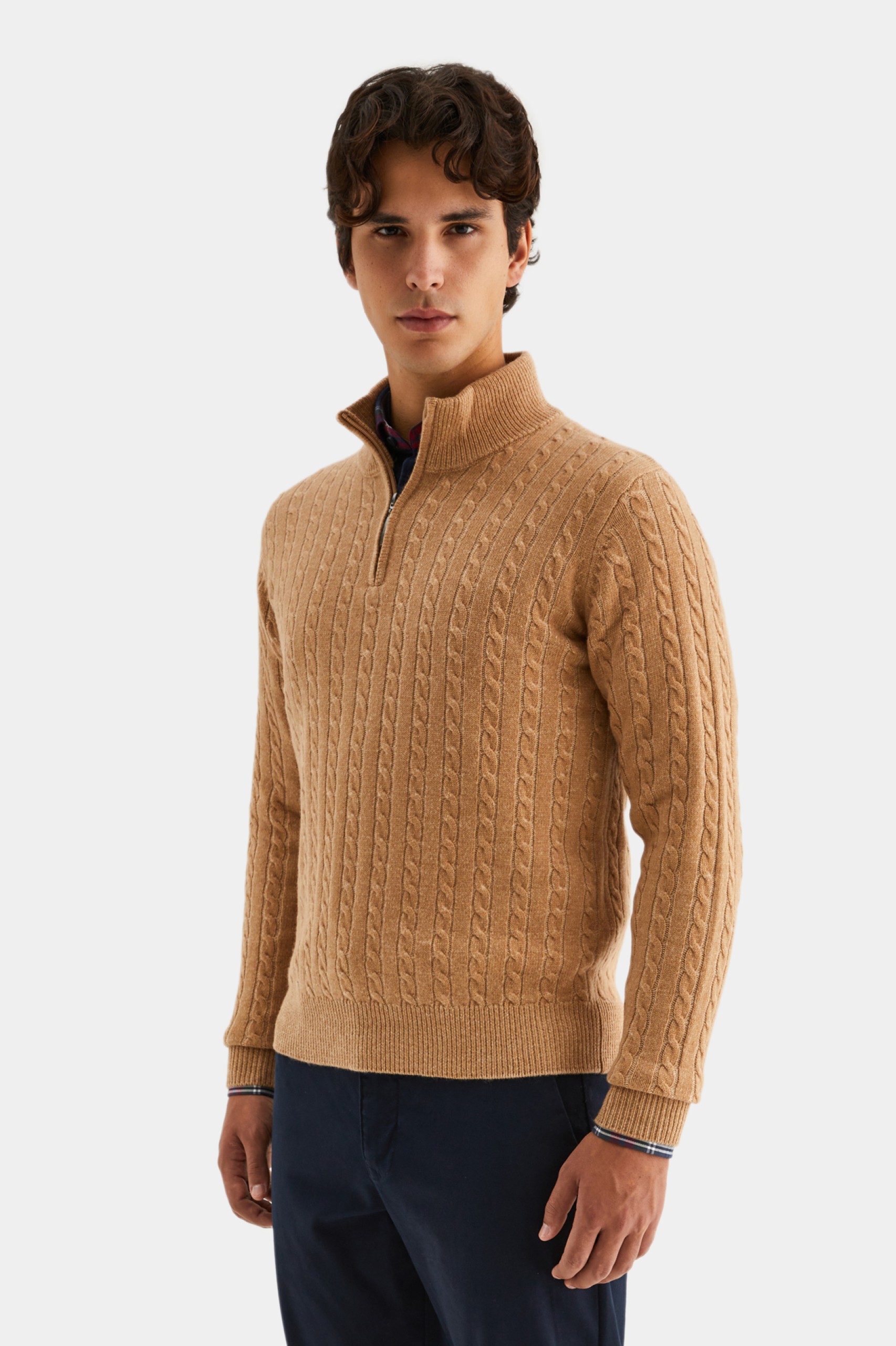 Jersey de punto con cremallera