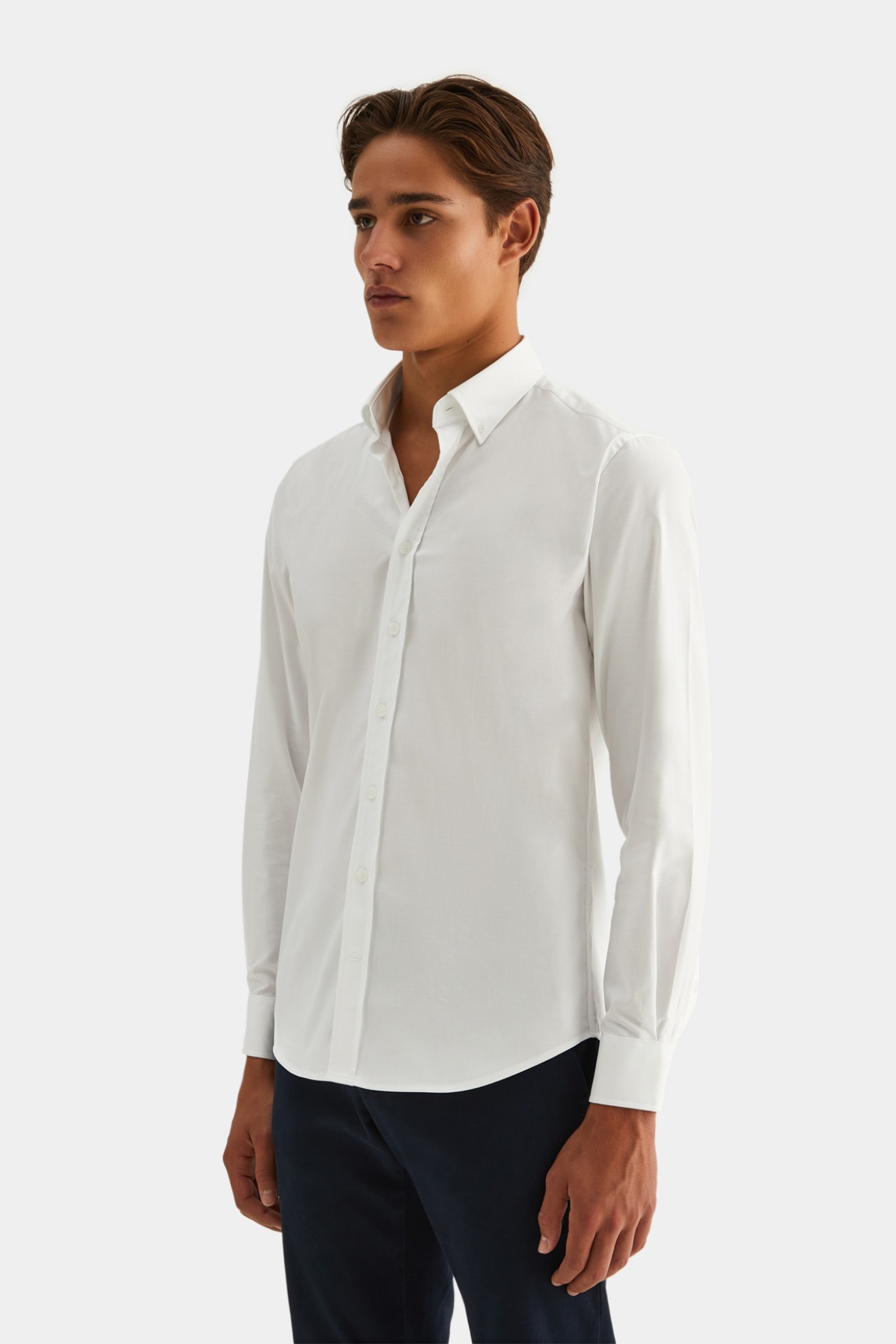 Camisa slim fit branca