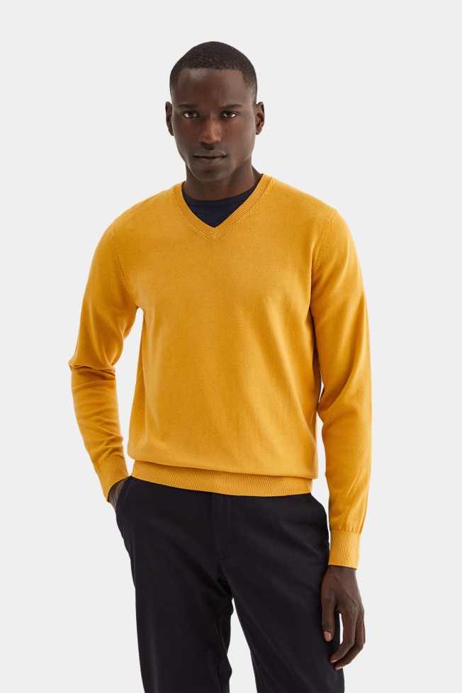 Pullover decote em V