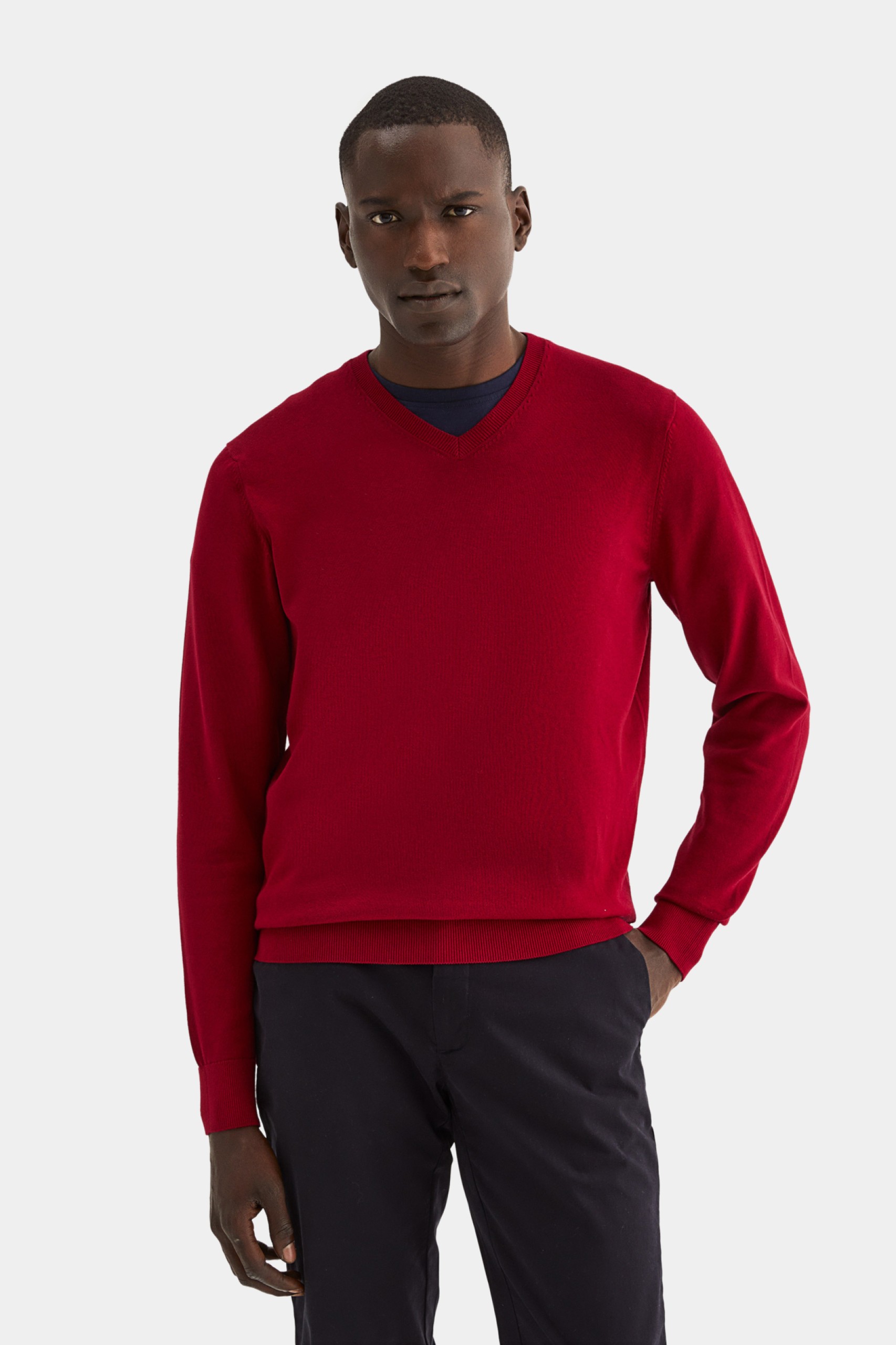 Jersey con cuello en V