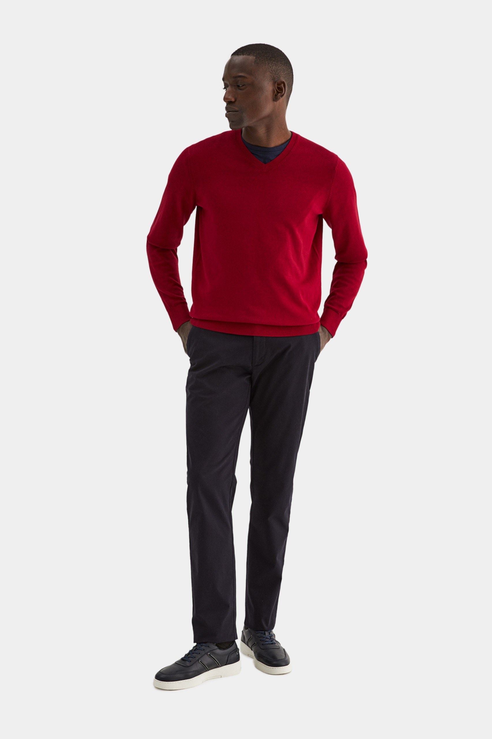 Jersey con cuello en V