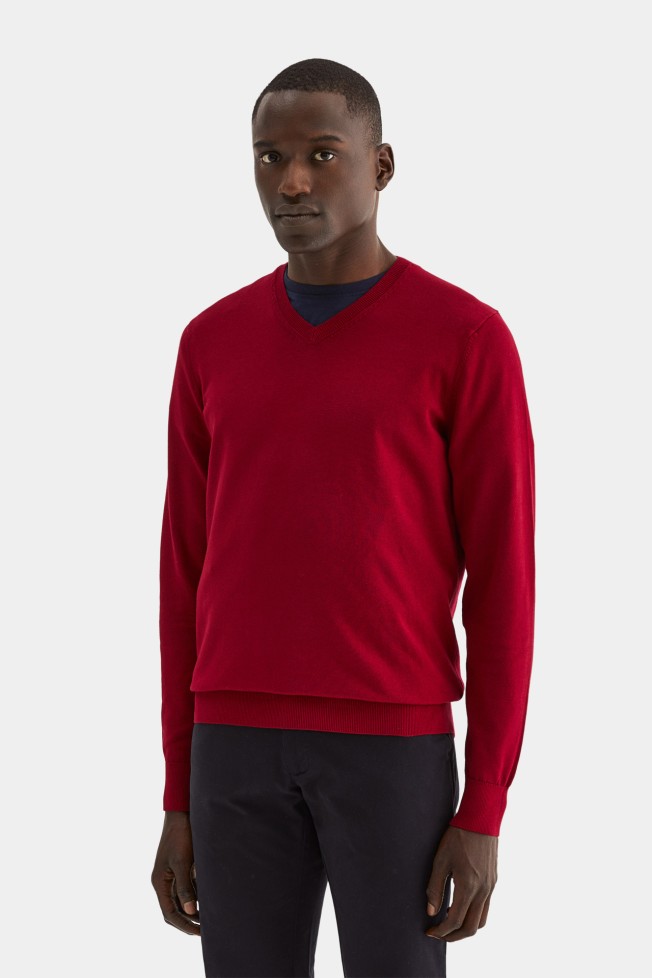 Jersey con cuello en V Jersey con cuello en V