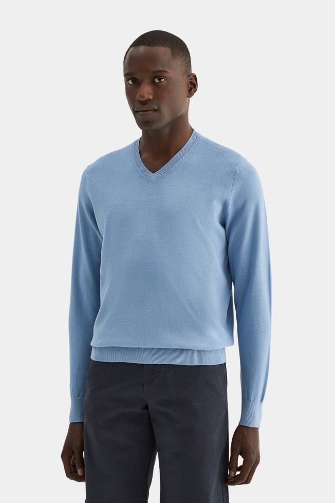 Jersey con cuello en V Jersey con cuello en V