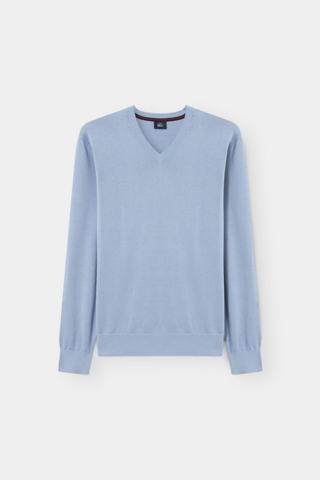 Jersey con cuello en V Jersey con cuello en V