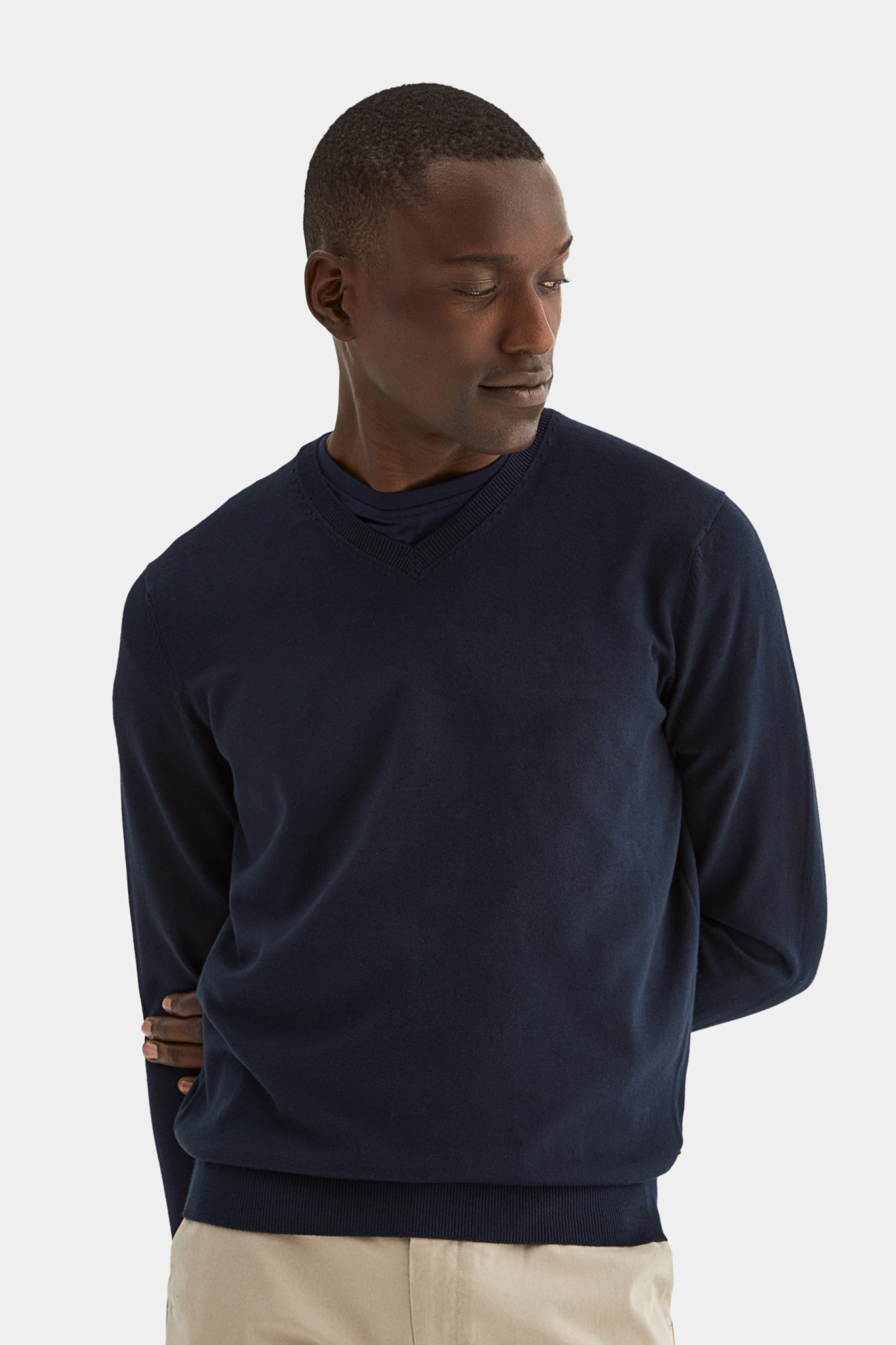 Jersey con cuello en V