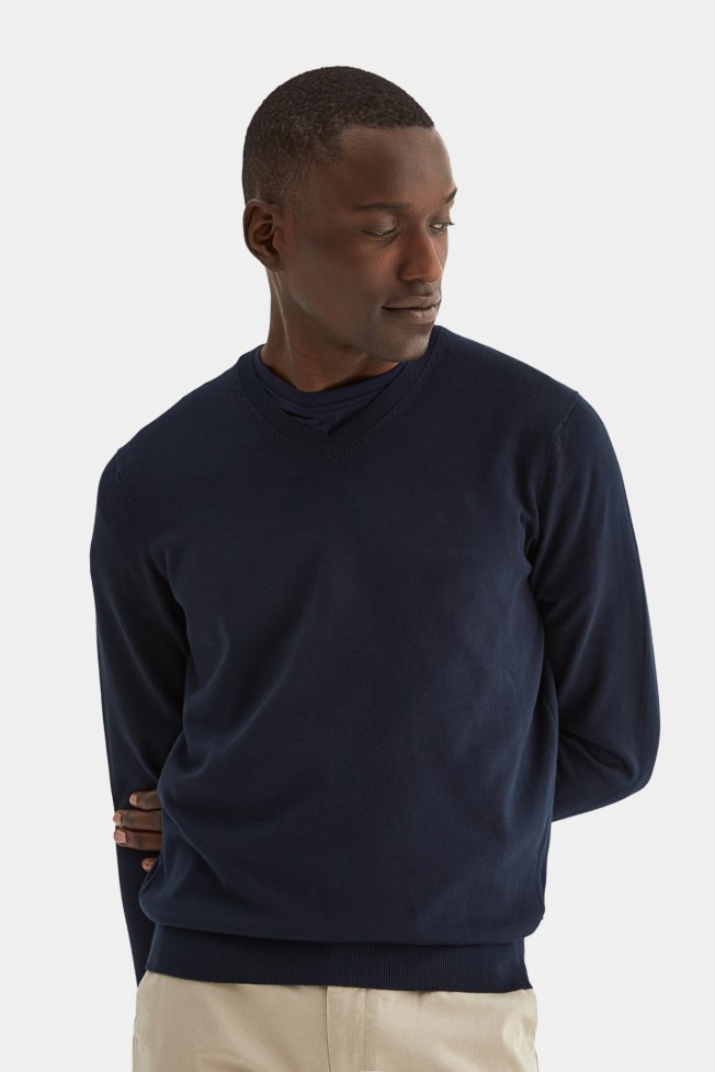 Pullover decote em V