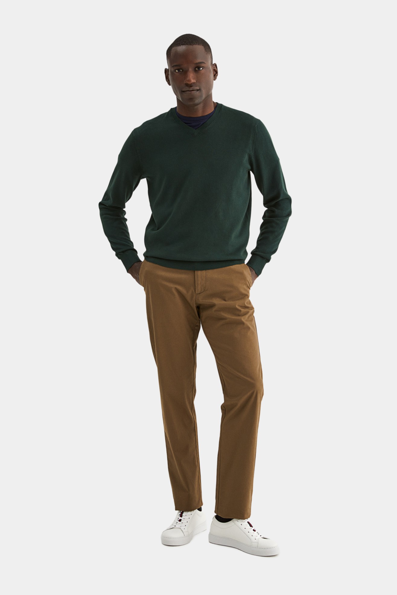 Pullover decote em V